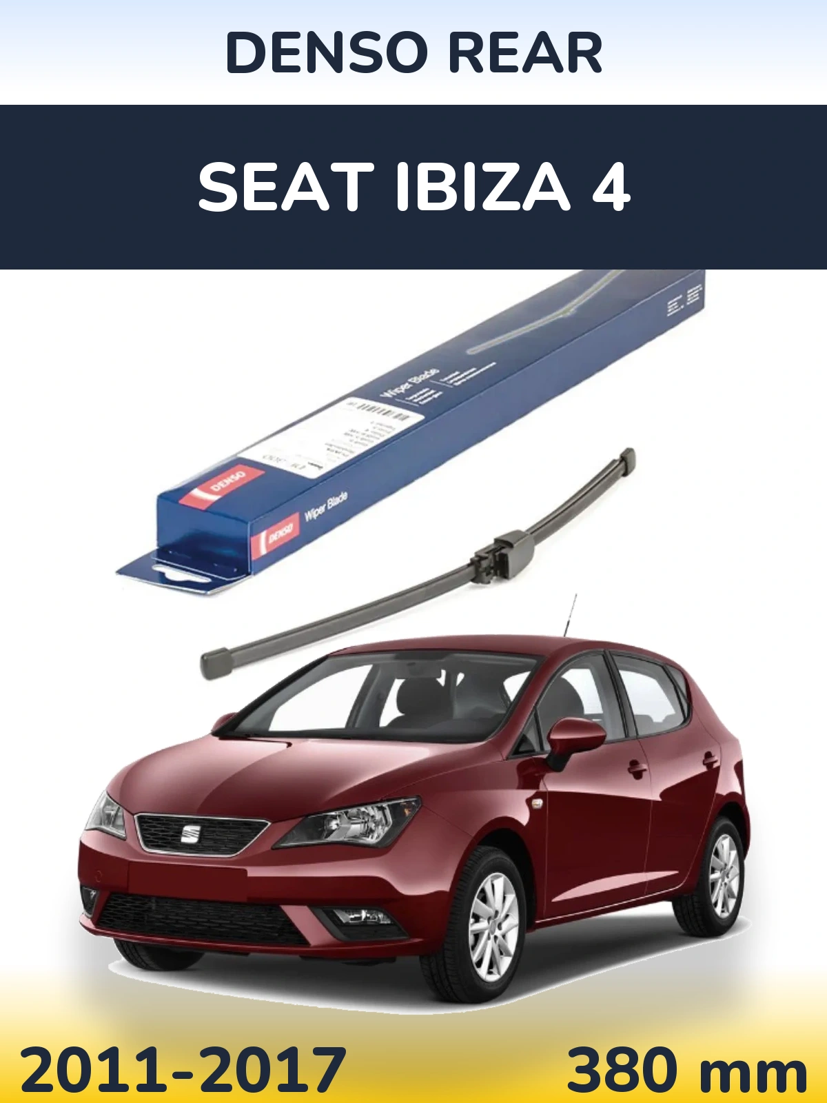 Rear wiper blade Denso Rear 335 мм for SEAT Ibiza 4 2011-2017