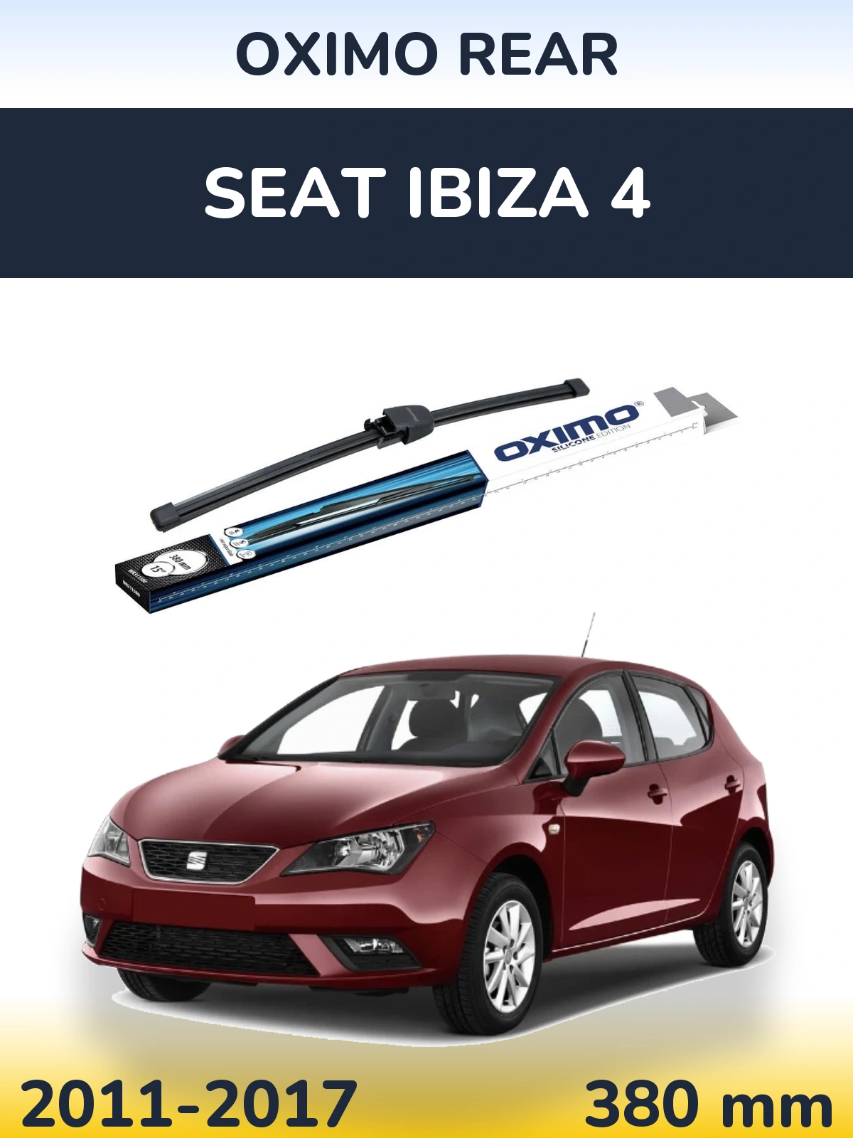 Tylna wycieraczka Oximo Rear 380 mm do SEAT Ibiza 4 2011-2017