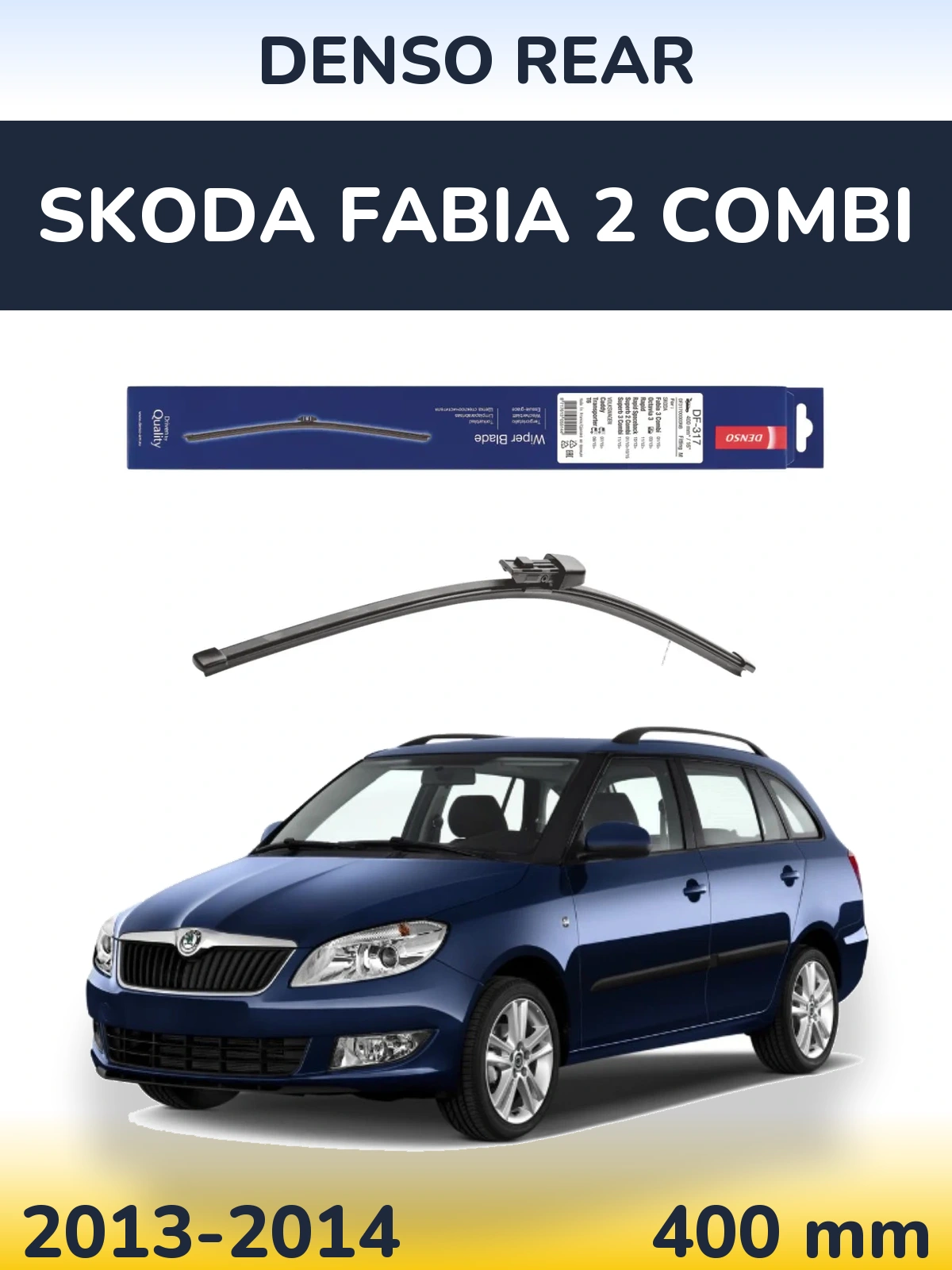 Tylna wycieraczka Denso Rear 400 mm do Skoda Fabia 2 Combi 2013-2014