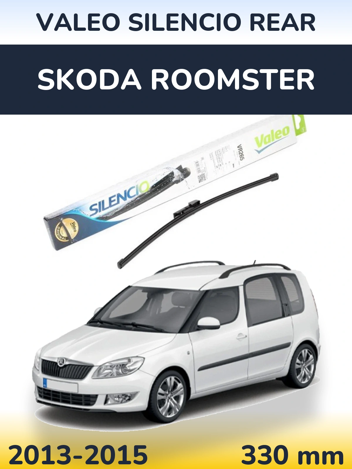 Задний дворник Valeo Silencio Rear 335 мм для Skoda Roomster 2013-2015