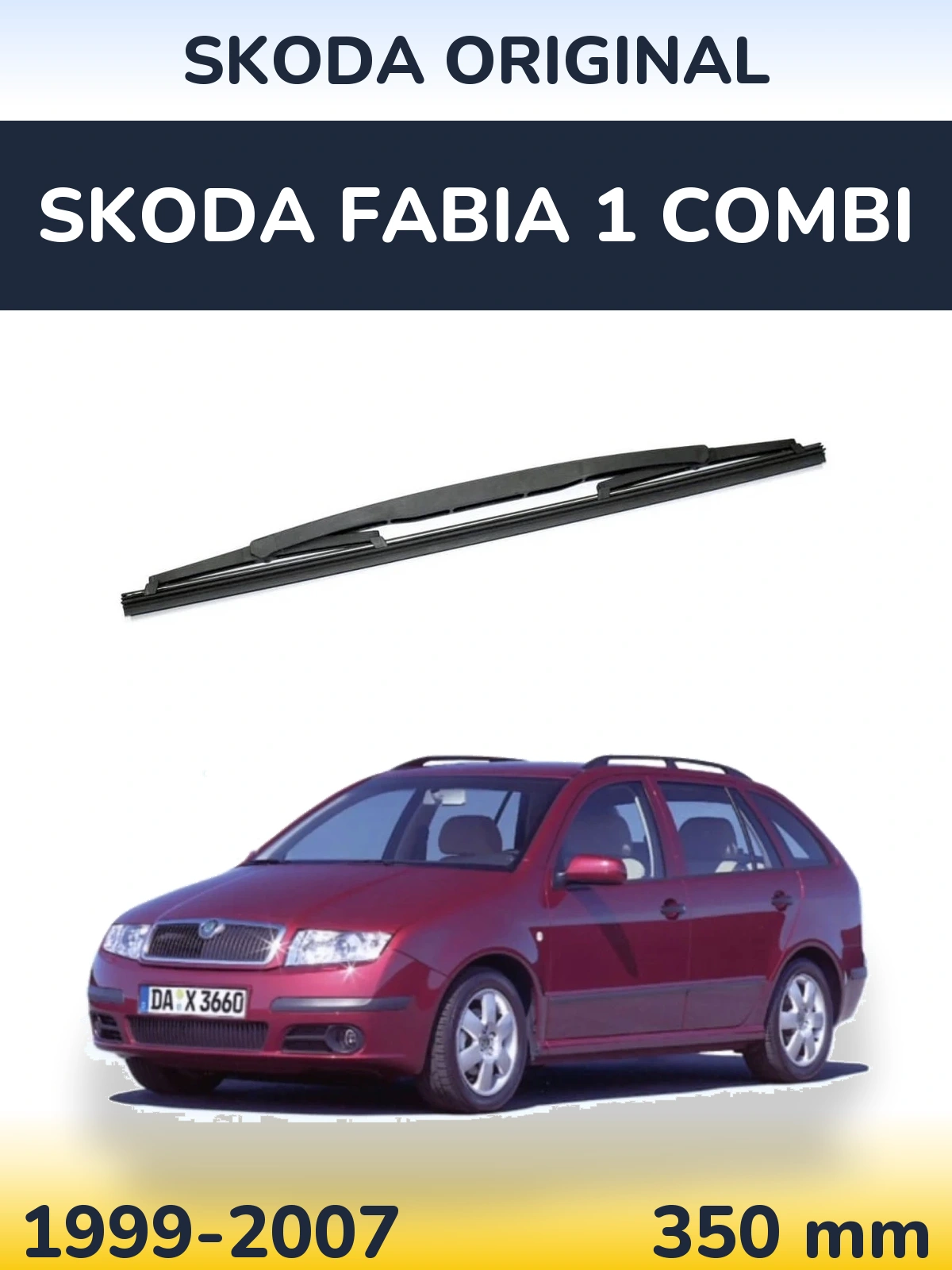 Rear wiper blade Skoda OEM Skoda Original 350 мм for Skoda Fabia 1 Combi 1999-2007