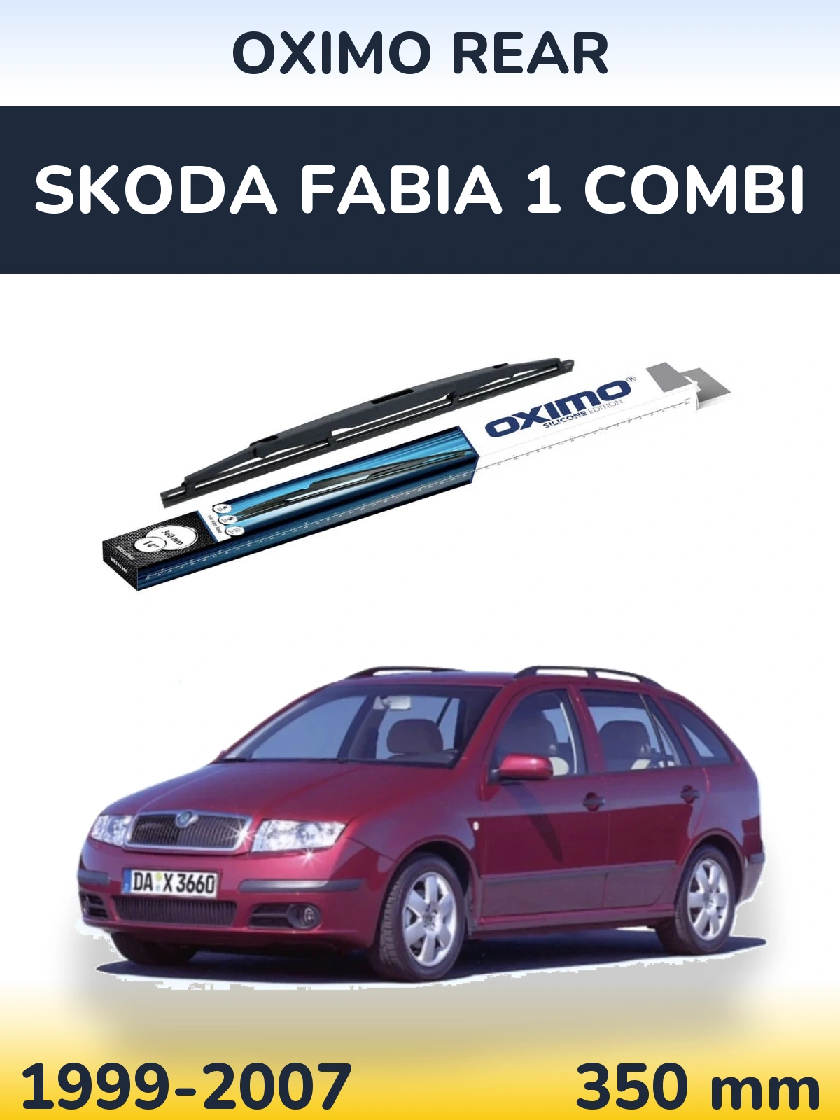Задня щітка Oximo Rear 360 мм для Skoda Fabia 1 Combi 1999-2007