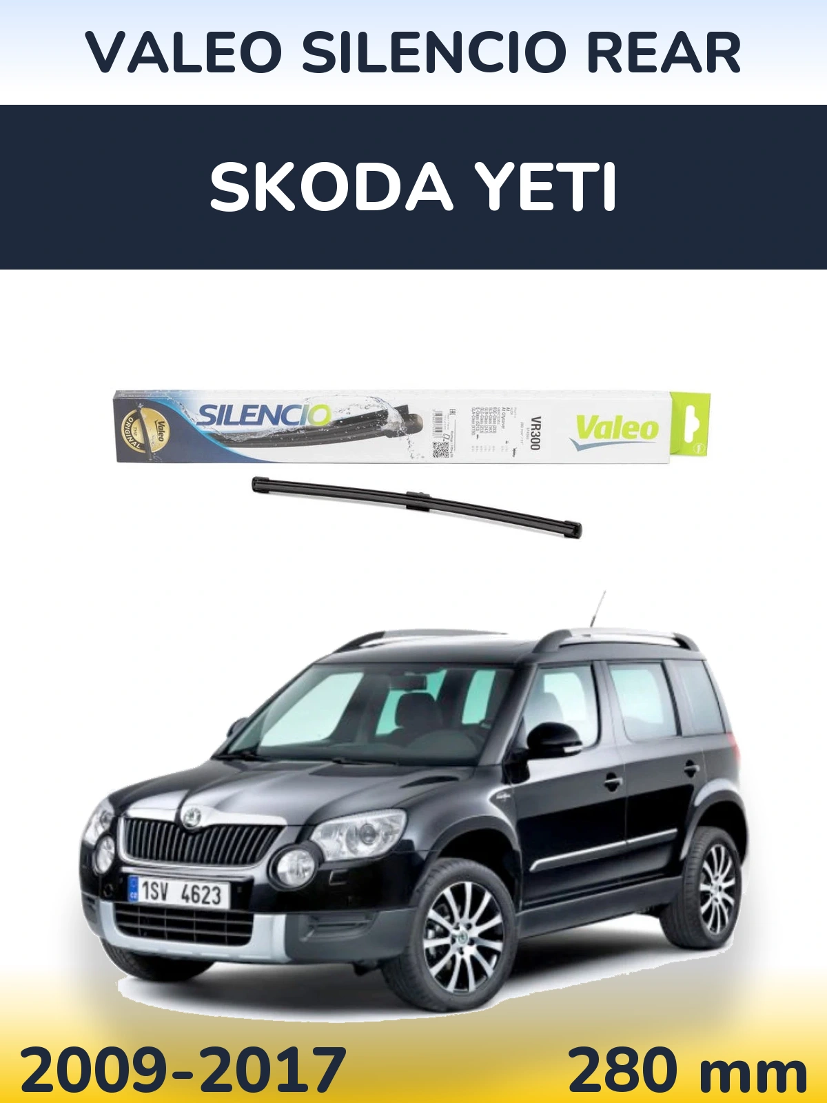 Rear wiper blade Valeo Silencio Rear 285 мм for Skoda Yeti 2009-2017