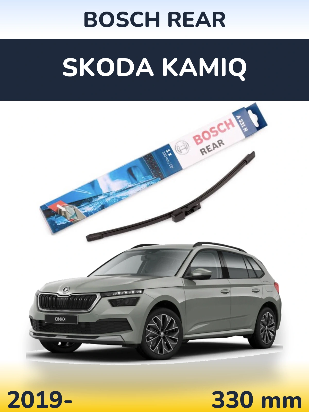 Tylna wycieraczka BOSCH Rear 330 mm do Skoda Kamiq 2019-2026