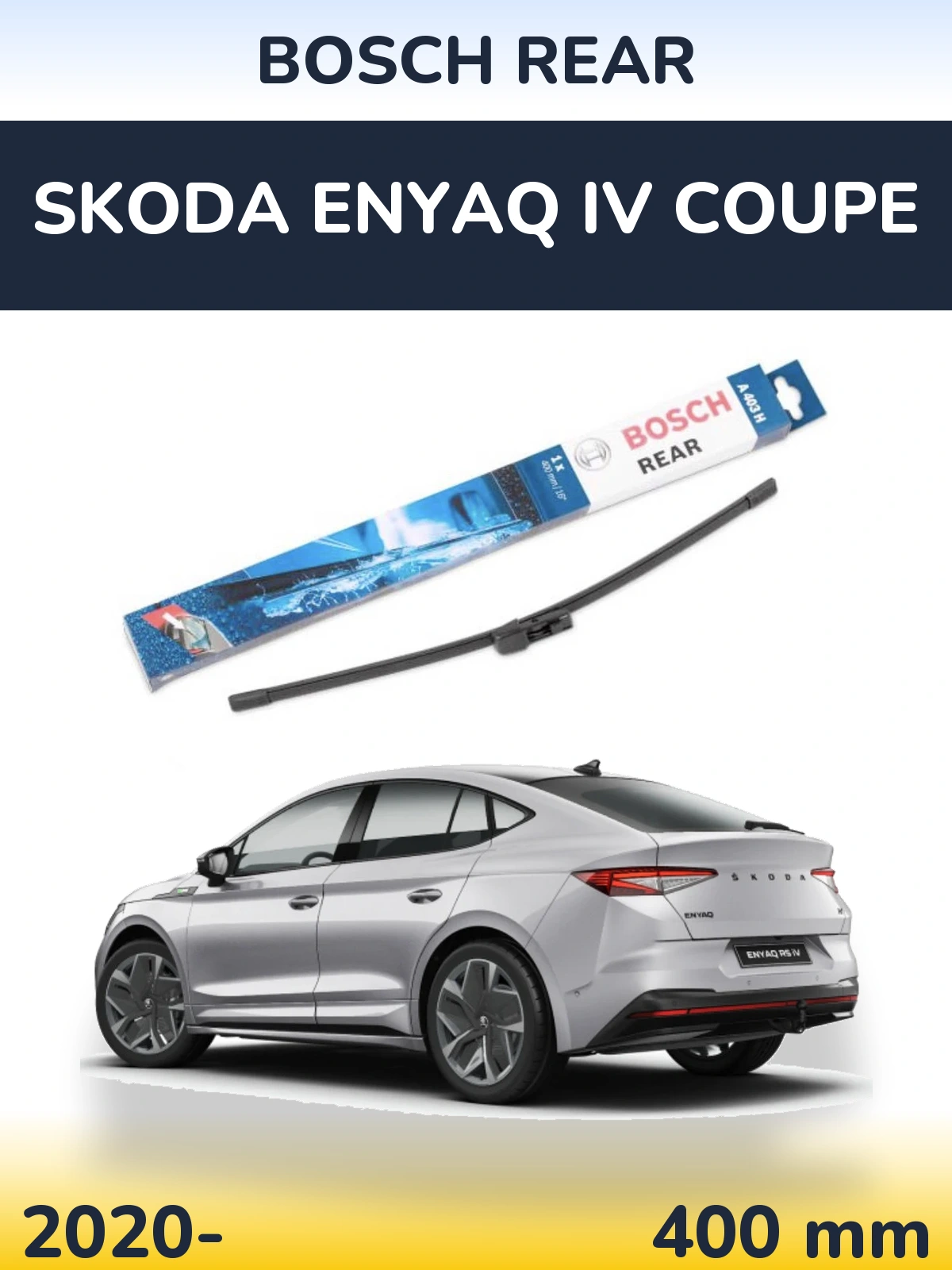 Tylna wycieraczka BOSCH Rear 400 mm do Skoda Enyaq iV Coupe 2020-2026