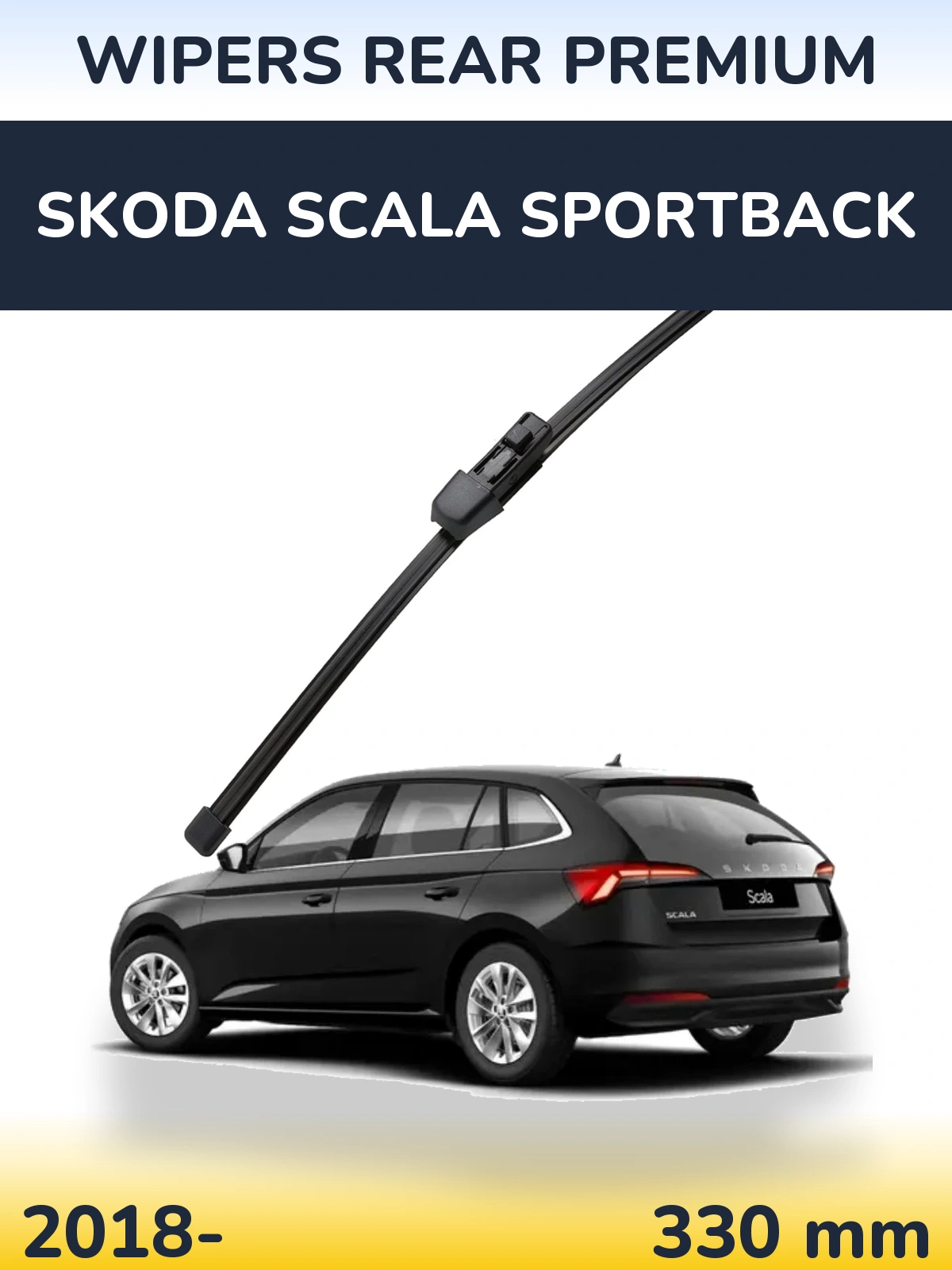 Tylna wycieraczka WIPERS REAR PREMIUM 330 mm do Skoda Scala Sportback 2018-2026