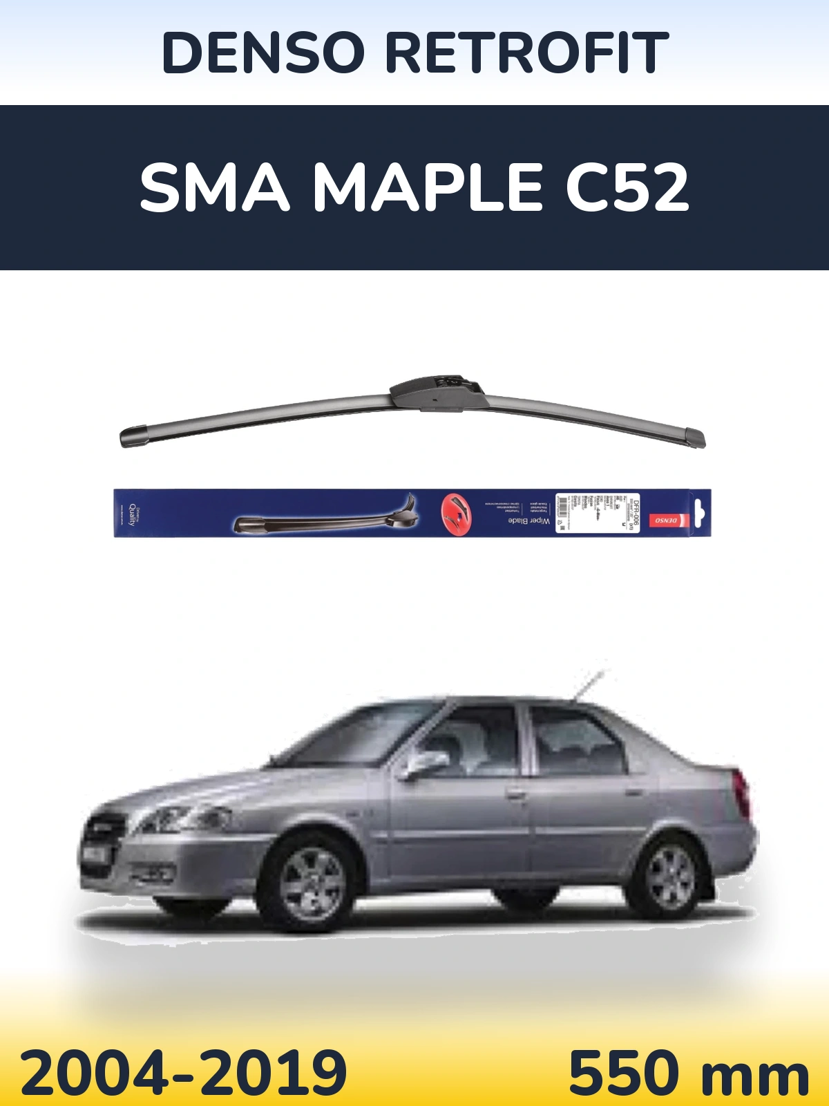 Przednia wycieraczka Denso Retrofit 550 mm do SMA Maple C52 2004-2019