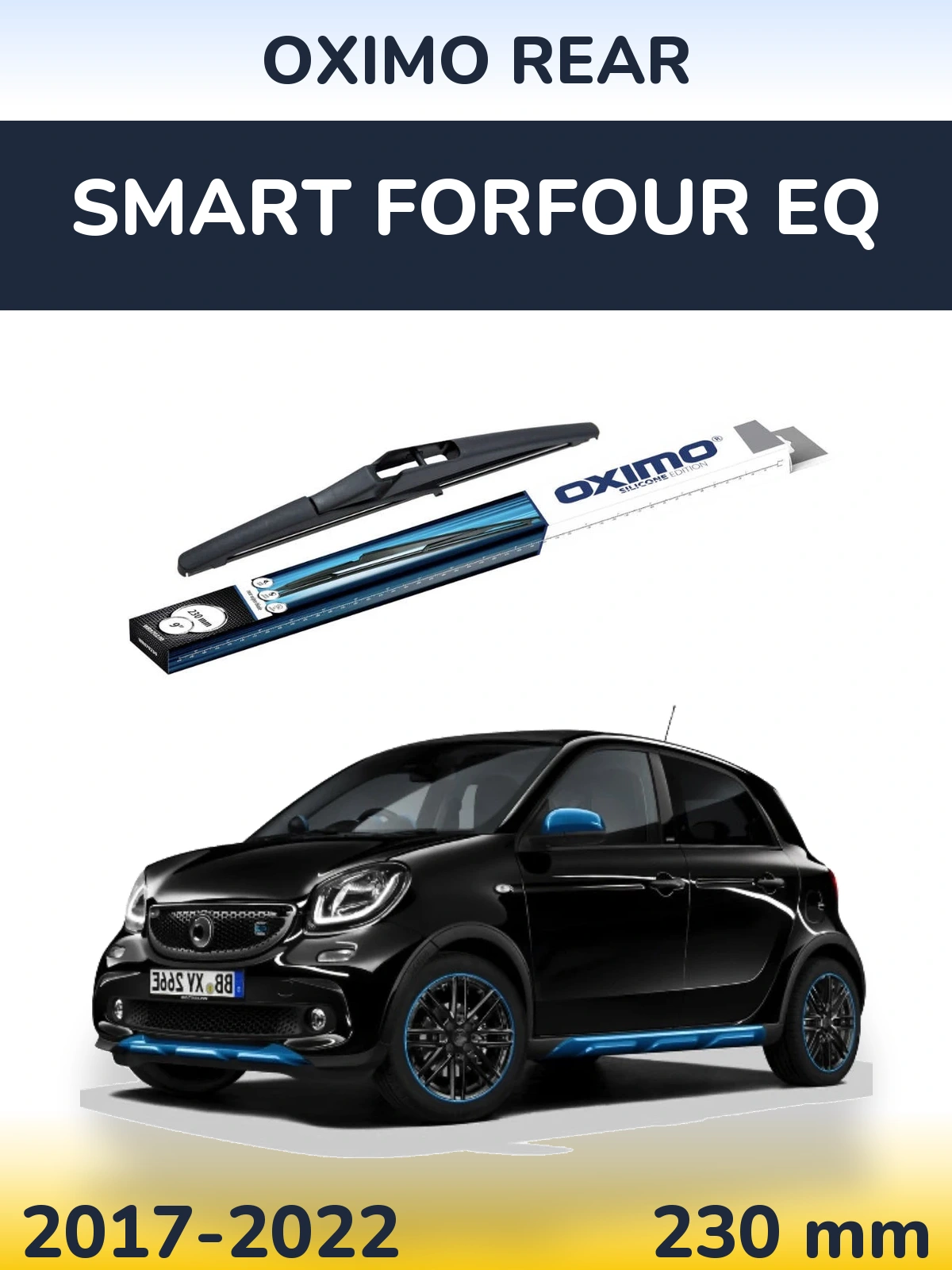 Задний дворник Oximo Rear 230 мм для Smart Forfour EQ 2017-2022