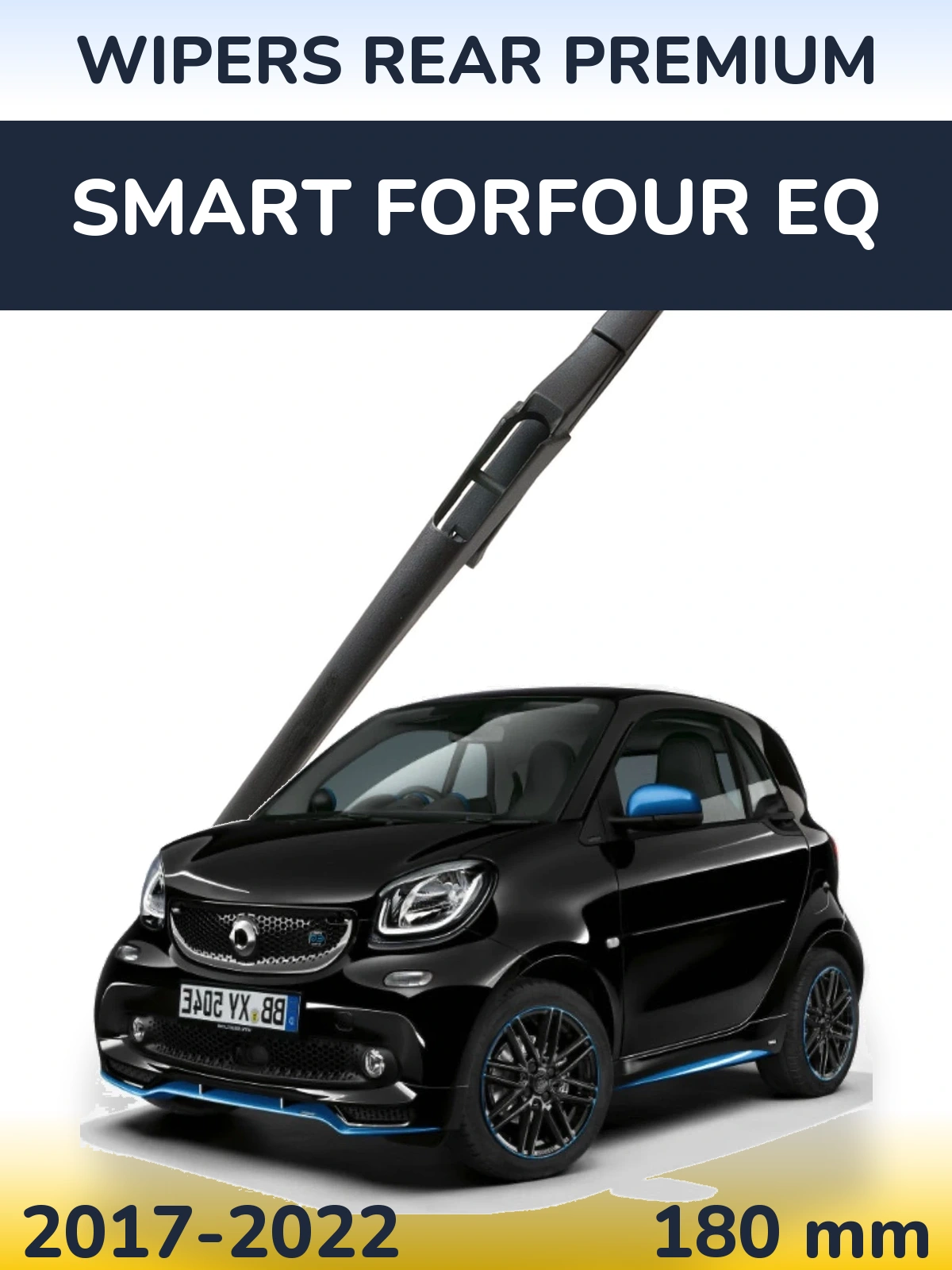 Rear wiper blade WIPERS REAR PREMIUM 180 mm for Smart Forfour EQ 2017-2022