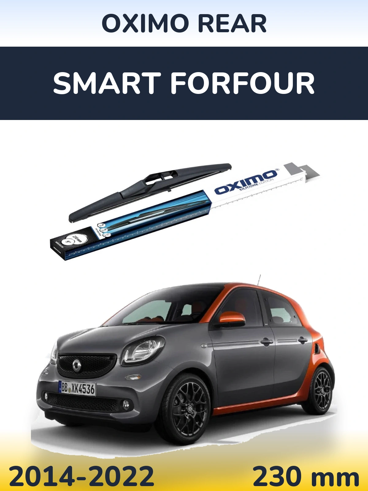 Tylna wycieraczka Oximo Rear 230 mm do Smart Forfour 2014-2022