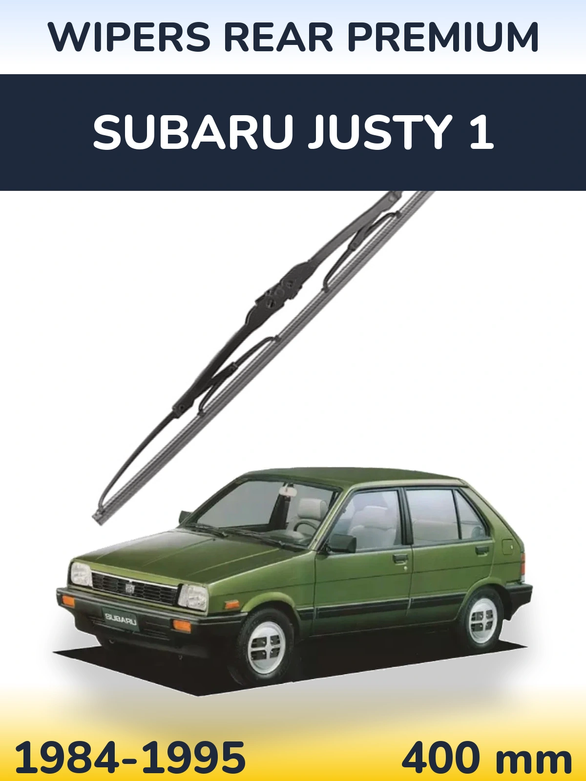Rear wiper blade WIPERS REAR PREMIUM 400 мм for Subaru Justy 1 1984-1995