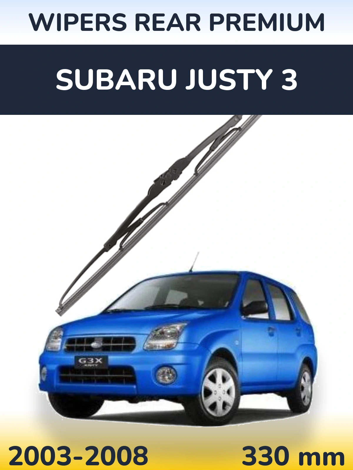 Tylna wycieraczka WIPERS REAR PREMIUM 330 mm do Subaru Justy 3 2003-2008