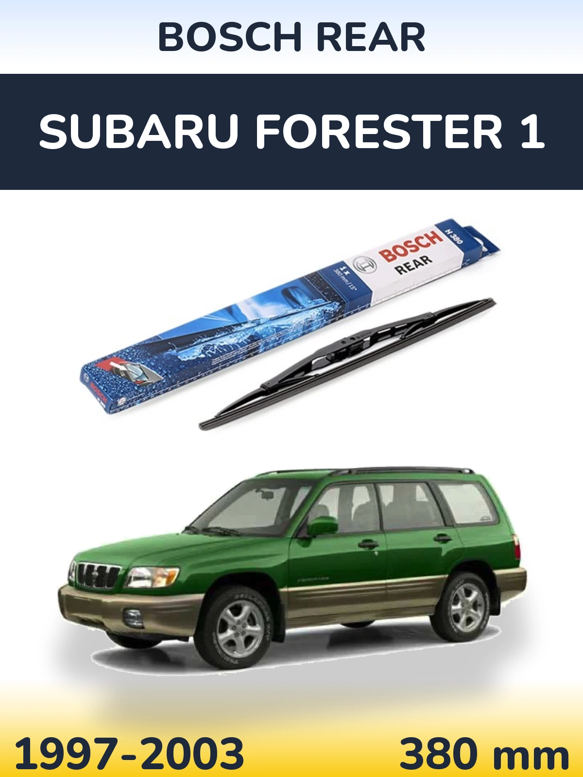 Tylna wycieraczka BOSCH Rear 380 mm do Subaru Forester 1 1997-2003