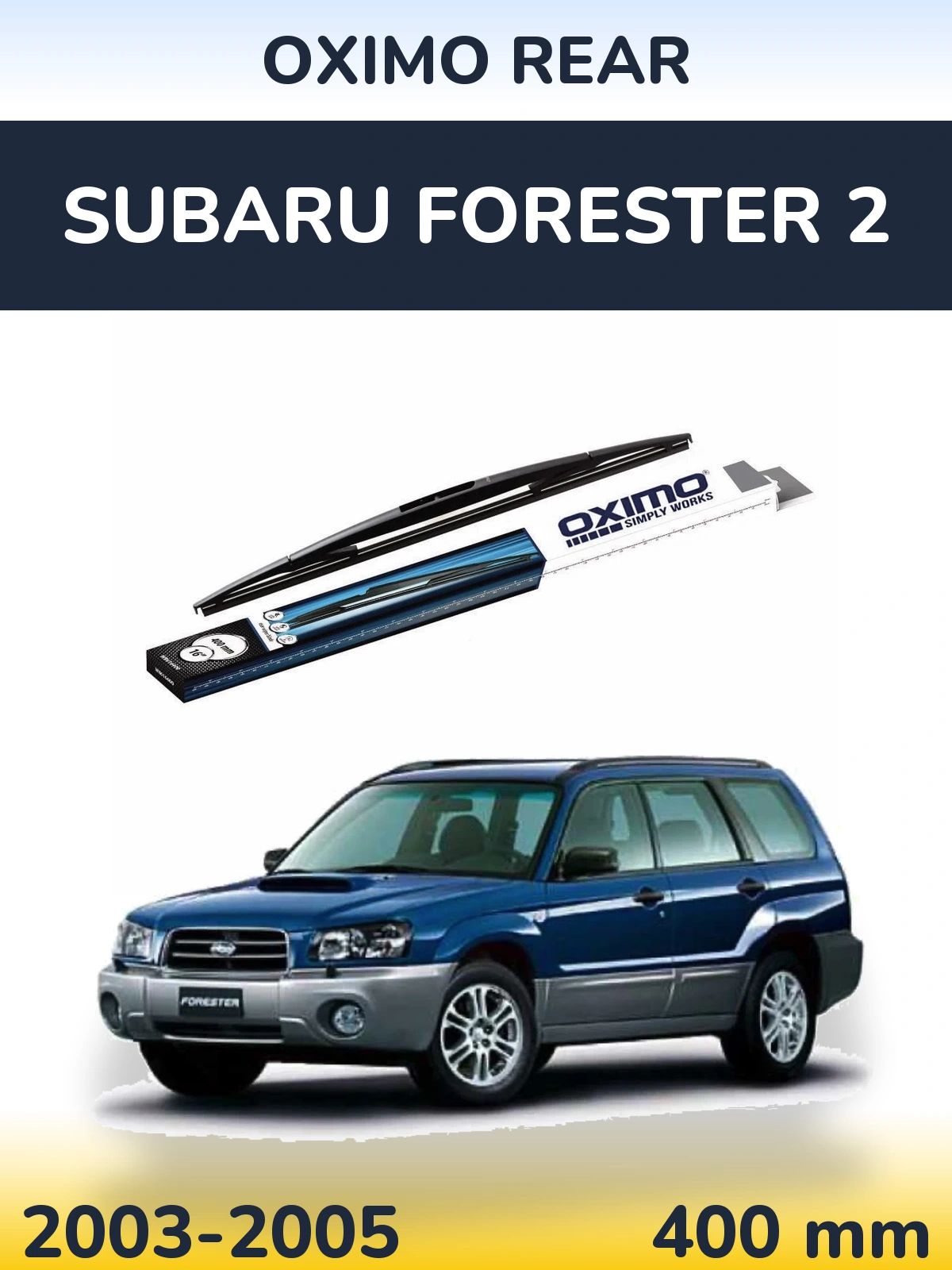 Задний дворник Oximo Rear 400 мм для Subaru Forester 2 2003-2005