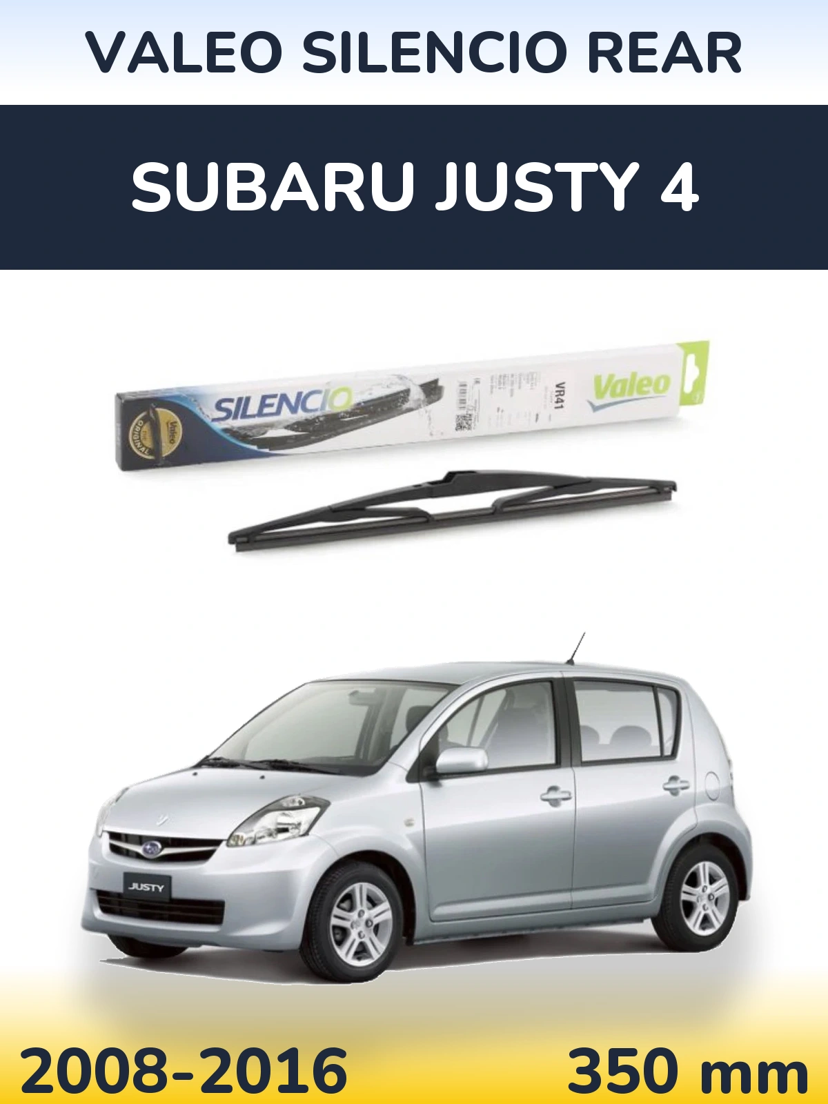 Tylna wycieraczka Valeo Silencio Rear 345 mm do Subaru Justy 4 2008-2016