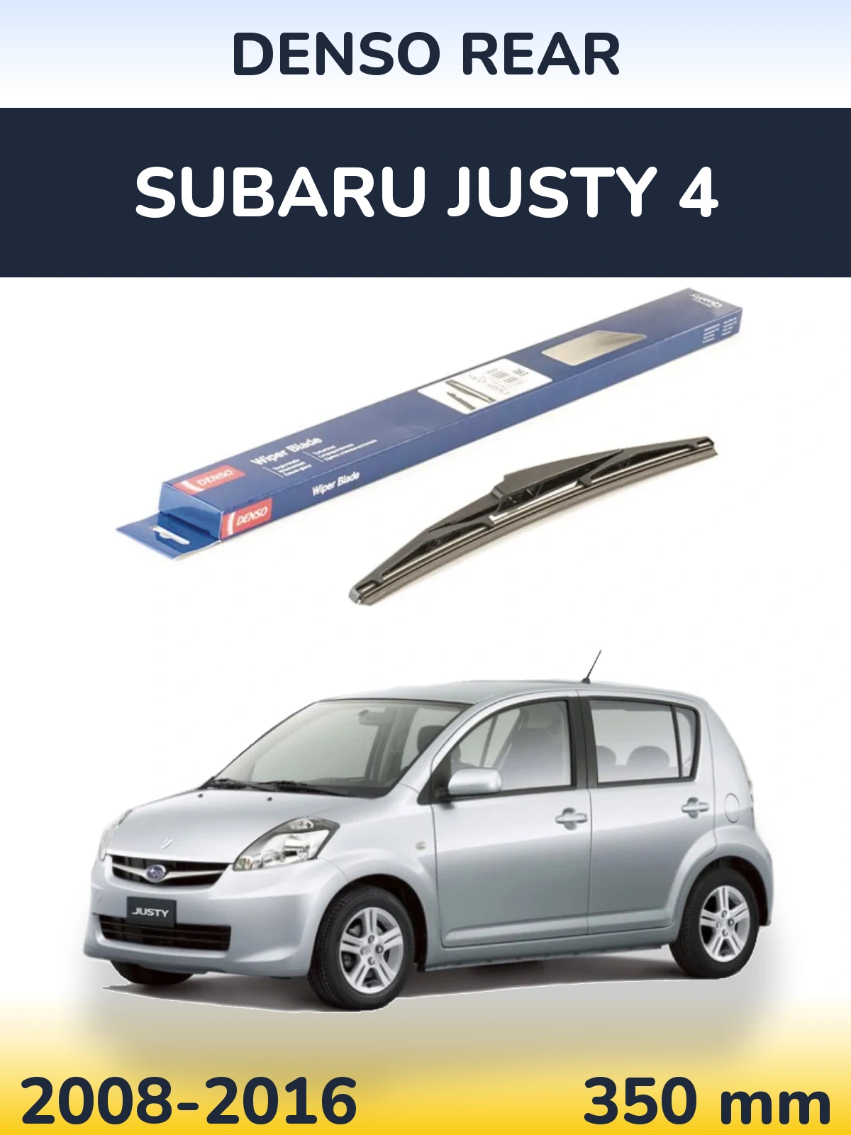Tylna wycieraczka Denso Rear 350 mm do Subaru Justy 4 2008-2016