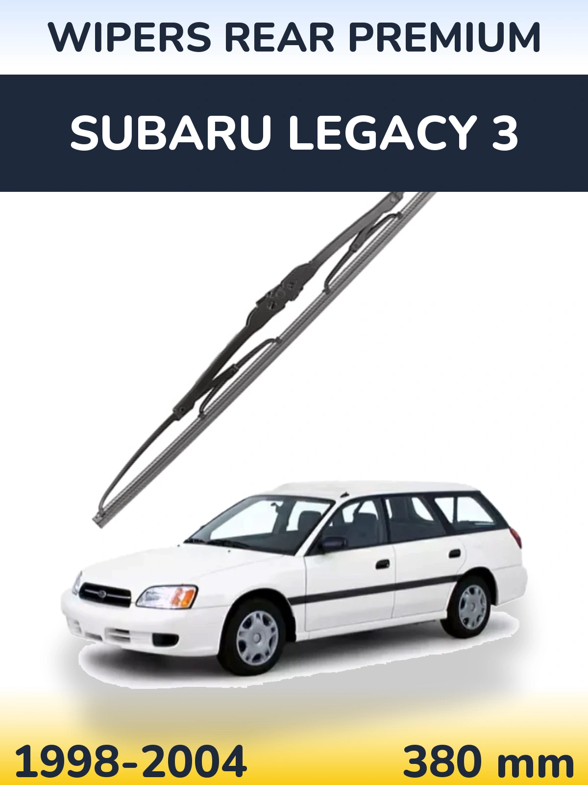 Задня щітка WIPERS REAR PREMIUM 380 мм для Subaru Legacy 3 1998-2004