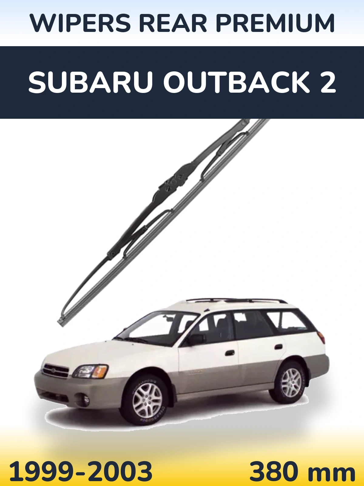Задний дворник WIPERS REAR PREMIUM 380 мм для Subaru Outback 2 1999-2003
