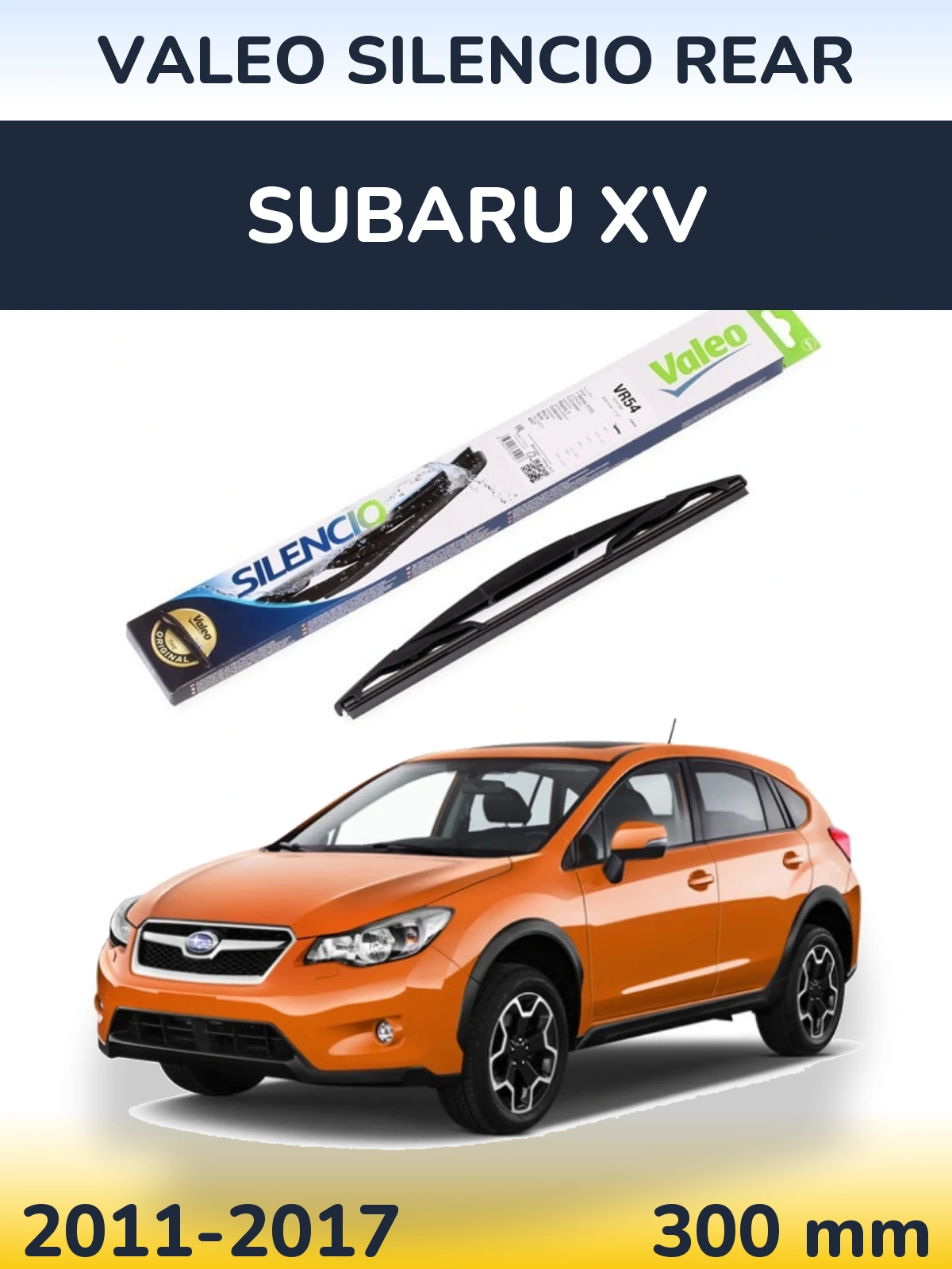 Rear wiper blade Valeo Silencio Rear 300 мм for Subaru XV 2011-2017