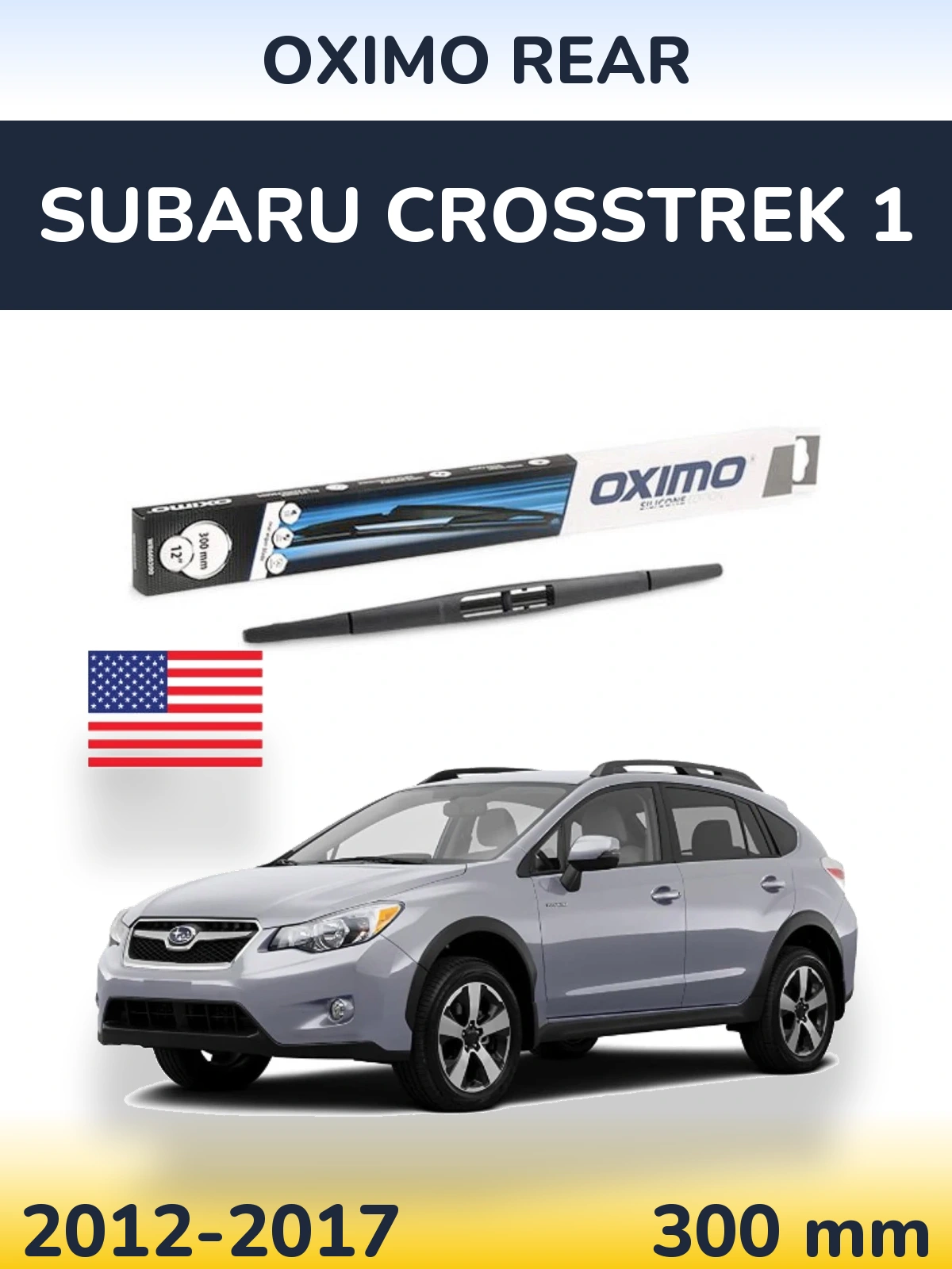 Rear wiper blade Oximo Rear 300 мм for Subaru Crosstrek 1 2012-2017