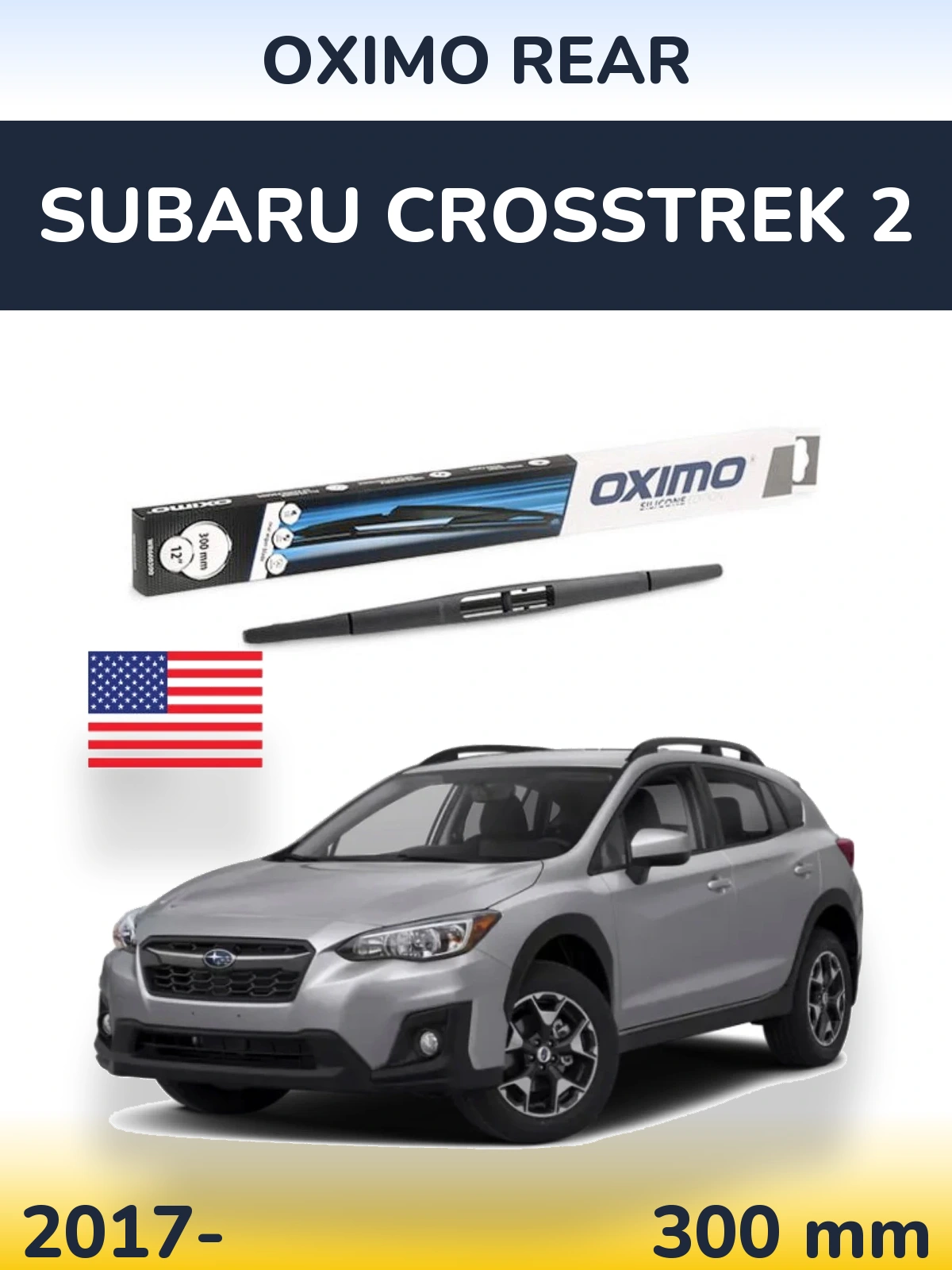 Tylna wycieraczka Oximo Rear 300 mm do Subaru Crosstrek 2 2017-2026