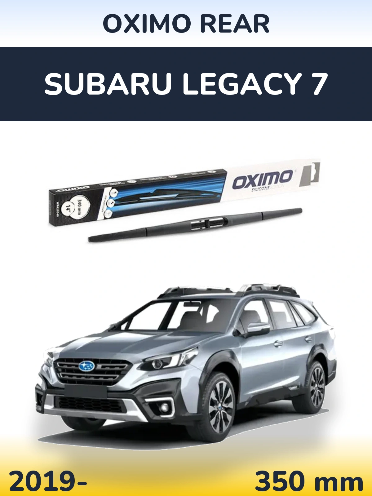 Rear wiper blade Oximo Rear 350 мм for Subaru Legacy 7 2019-2026
