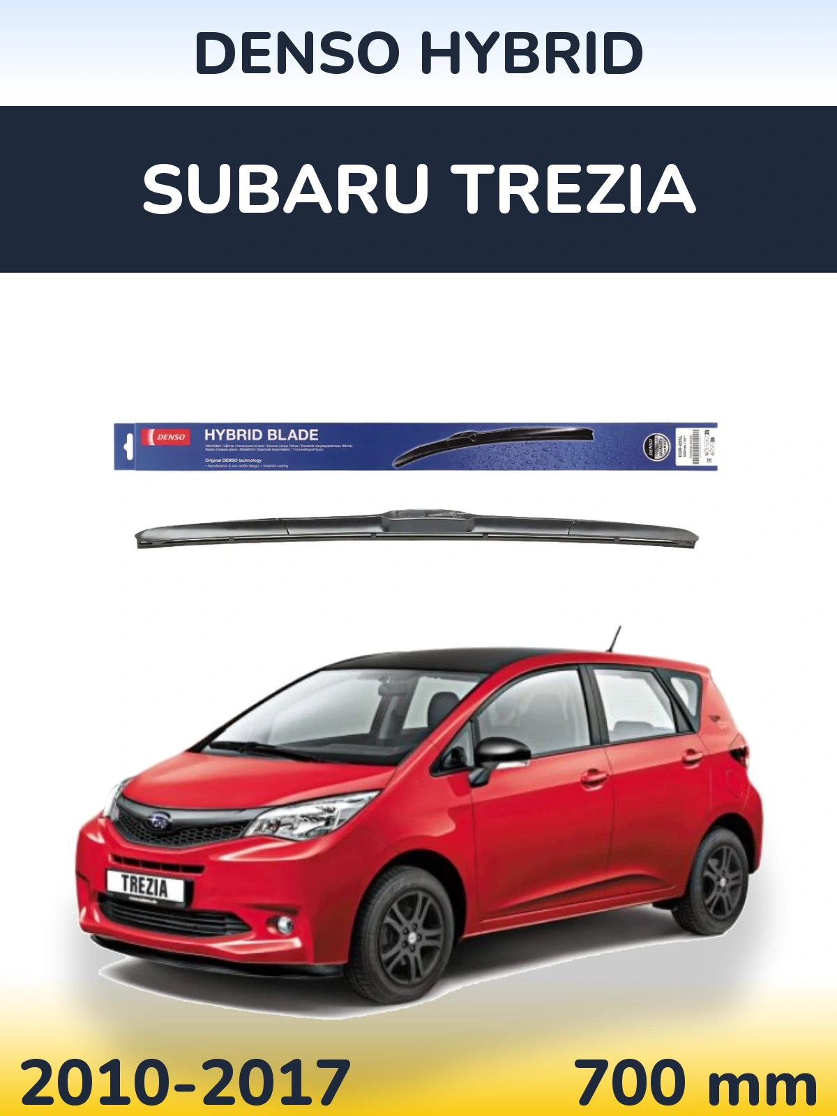 Передня щітка Denso Hybrid 700 мм для Subaru Trezia 2010-2017