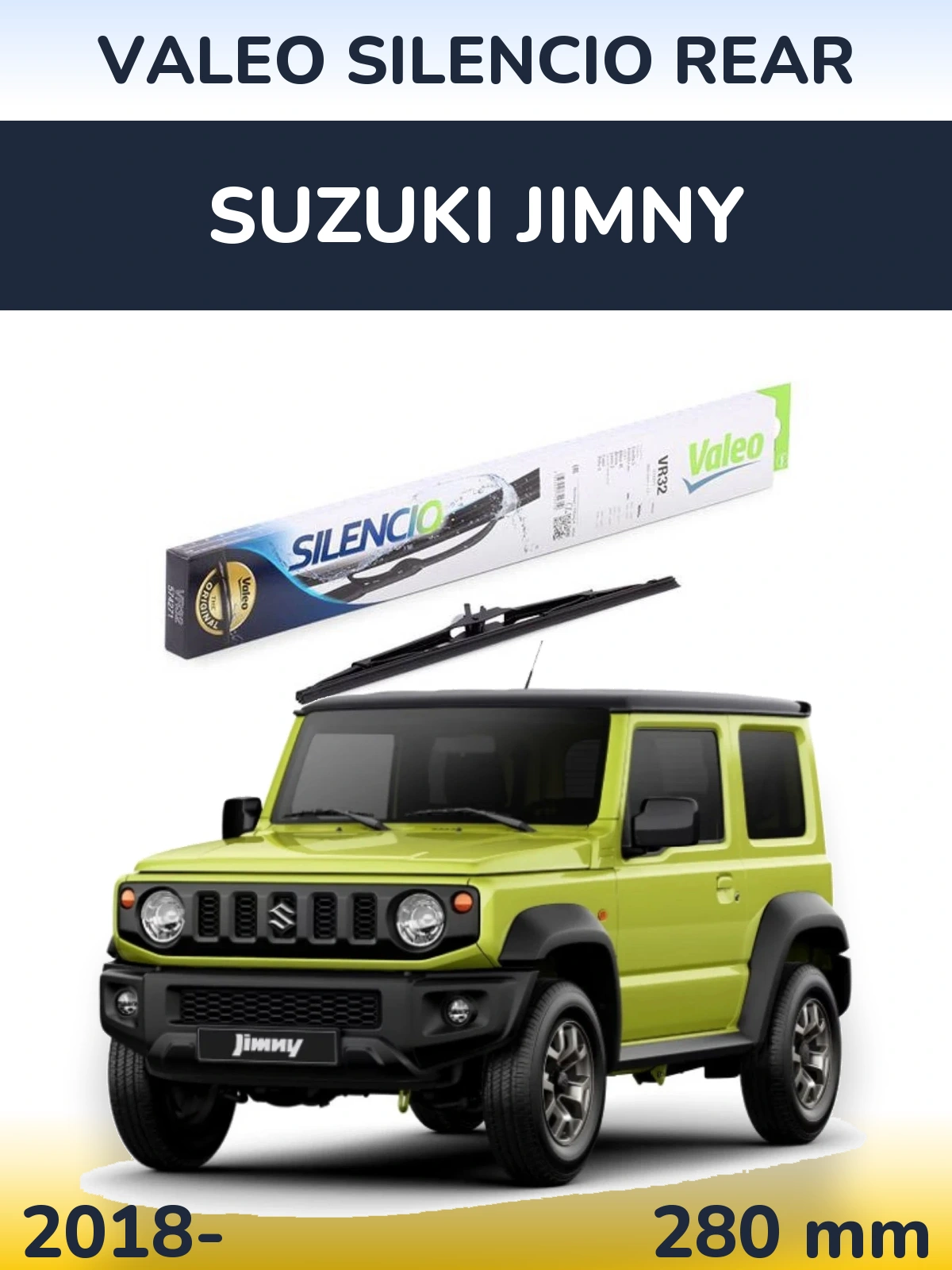 Rear wiper blade Valeo Silencio Rear 280 мм for Suzuki Jimny 2018-2026