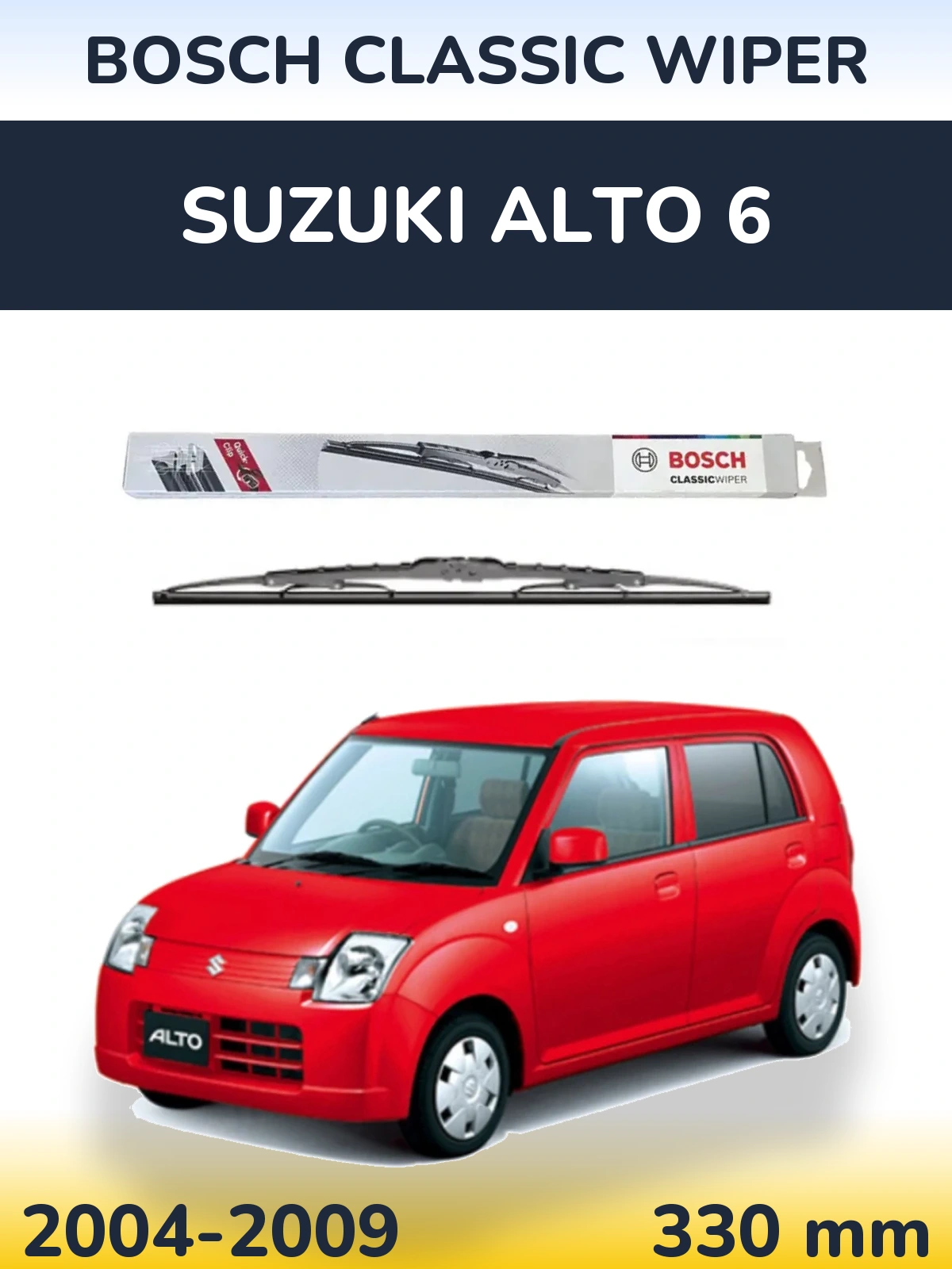 Tylna wycieraczka BOSCH Classic Wiper 340 mm do Suzuki Alto 6 2004-2009