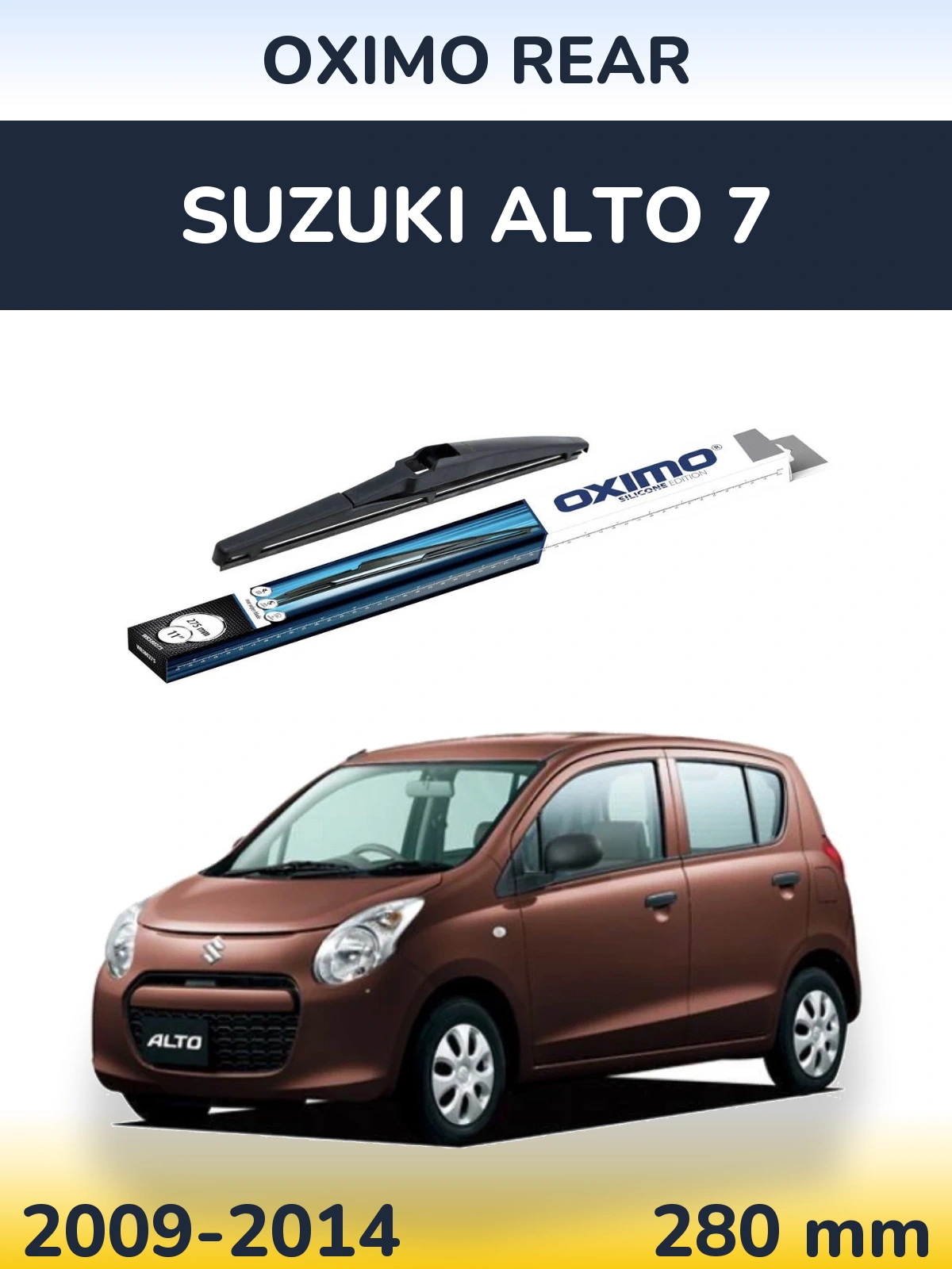 Rear wiper blade Oximo Rear 280 мм for Suzuki Alto 7 2009-2014