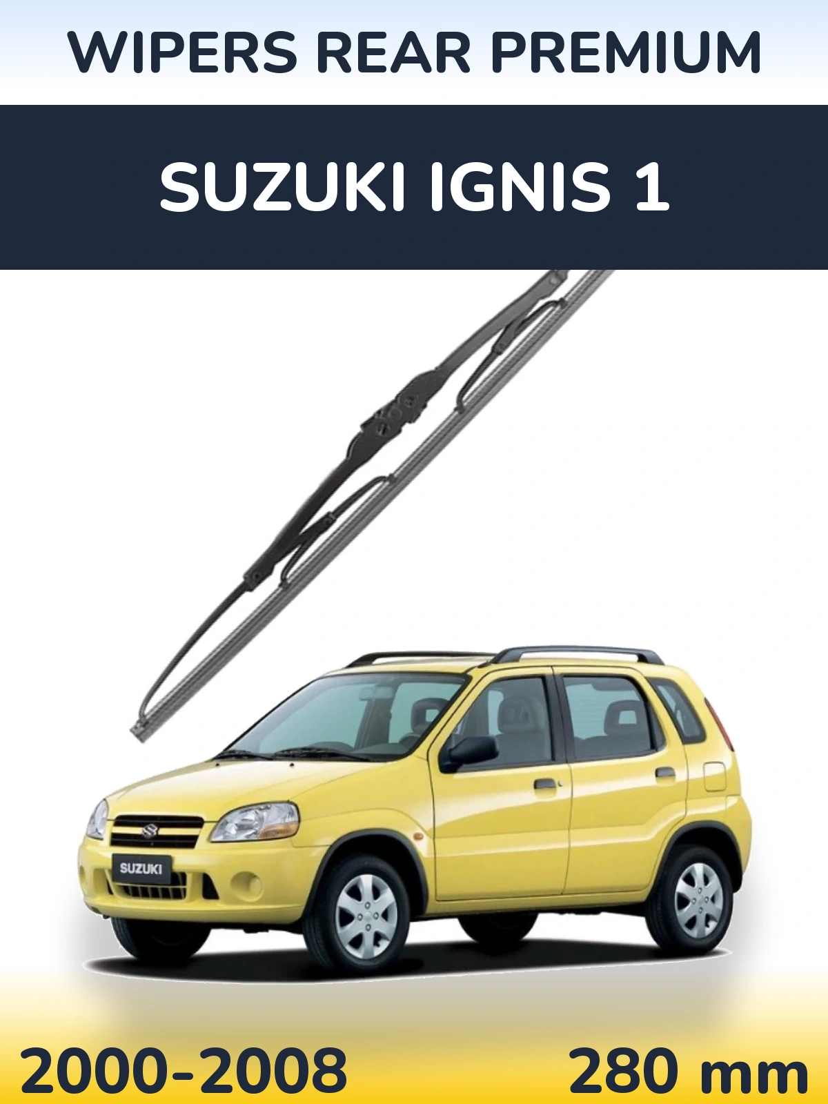 Rear wiper blade WIPERS REAR PREMIUM 280 мм for Suzuki Ignis 1 2000-2008