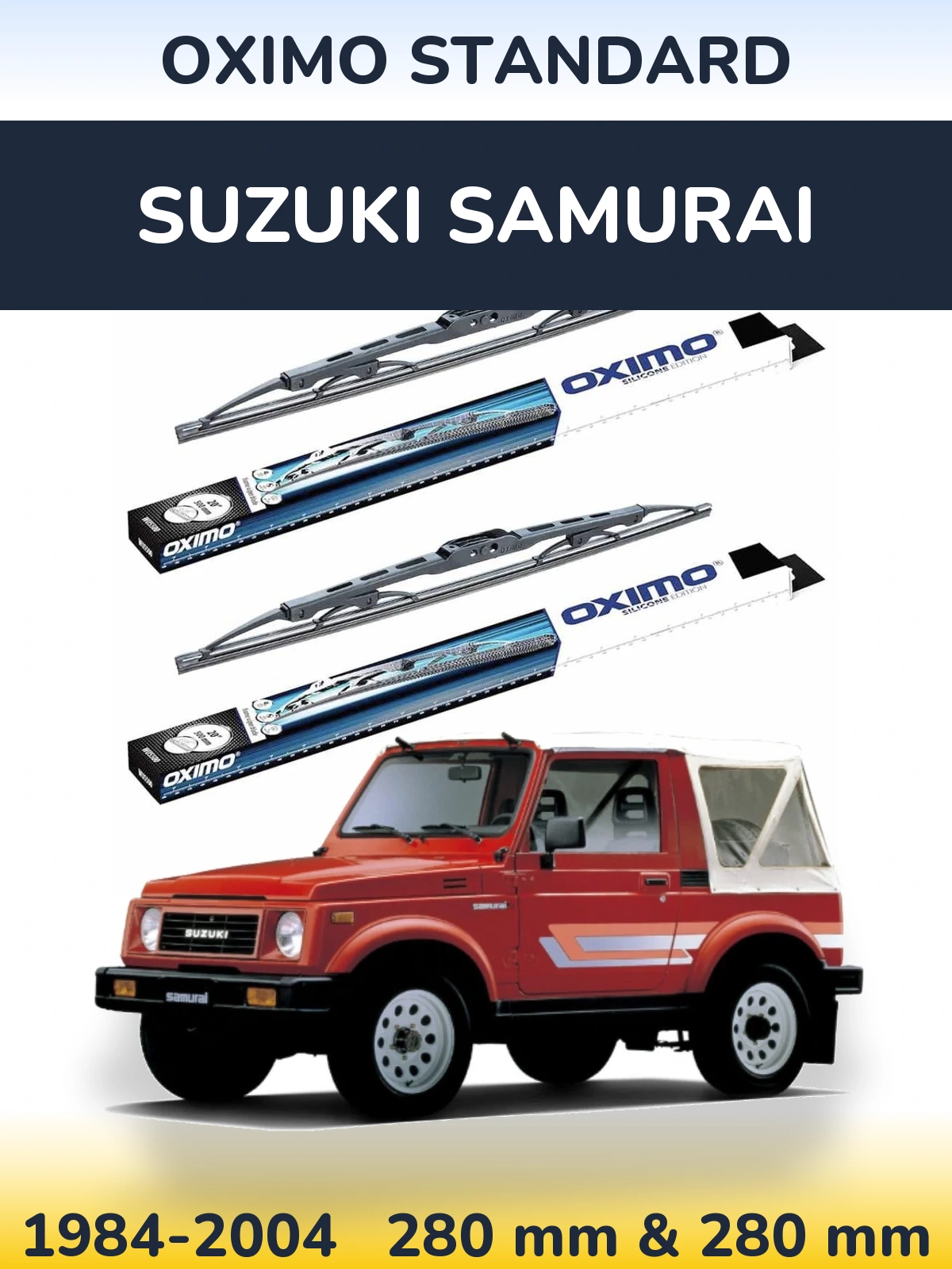 Комплект передніх щіток Oximo Standard 275 & 275 мм для Suzuki Samurai 1984-2004