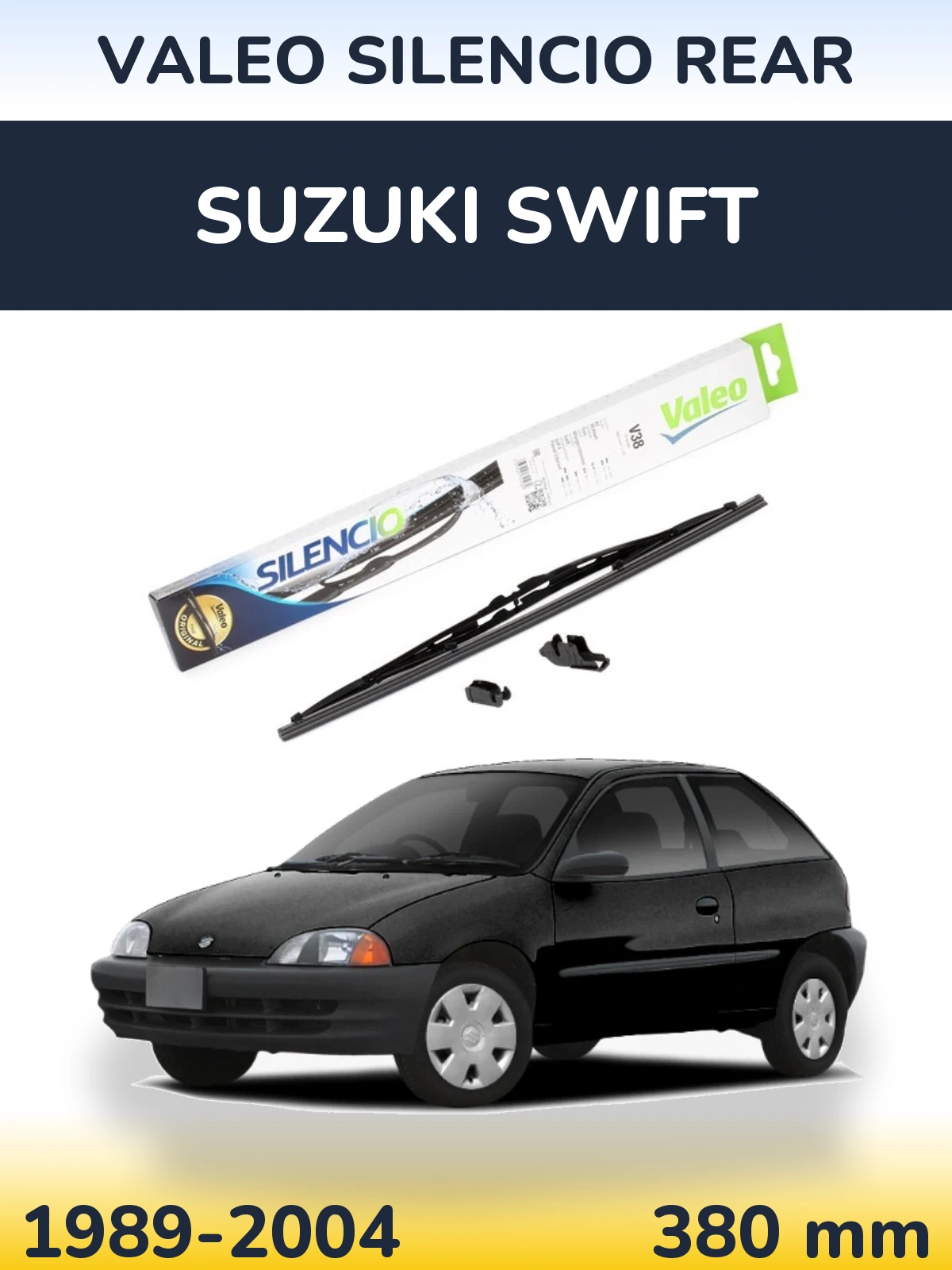Rear wiper blade Valeo Silencio Rear 380 мм for Suzuki Swift 1989-2004
