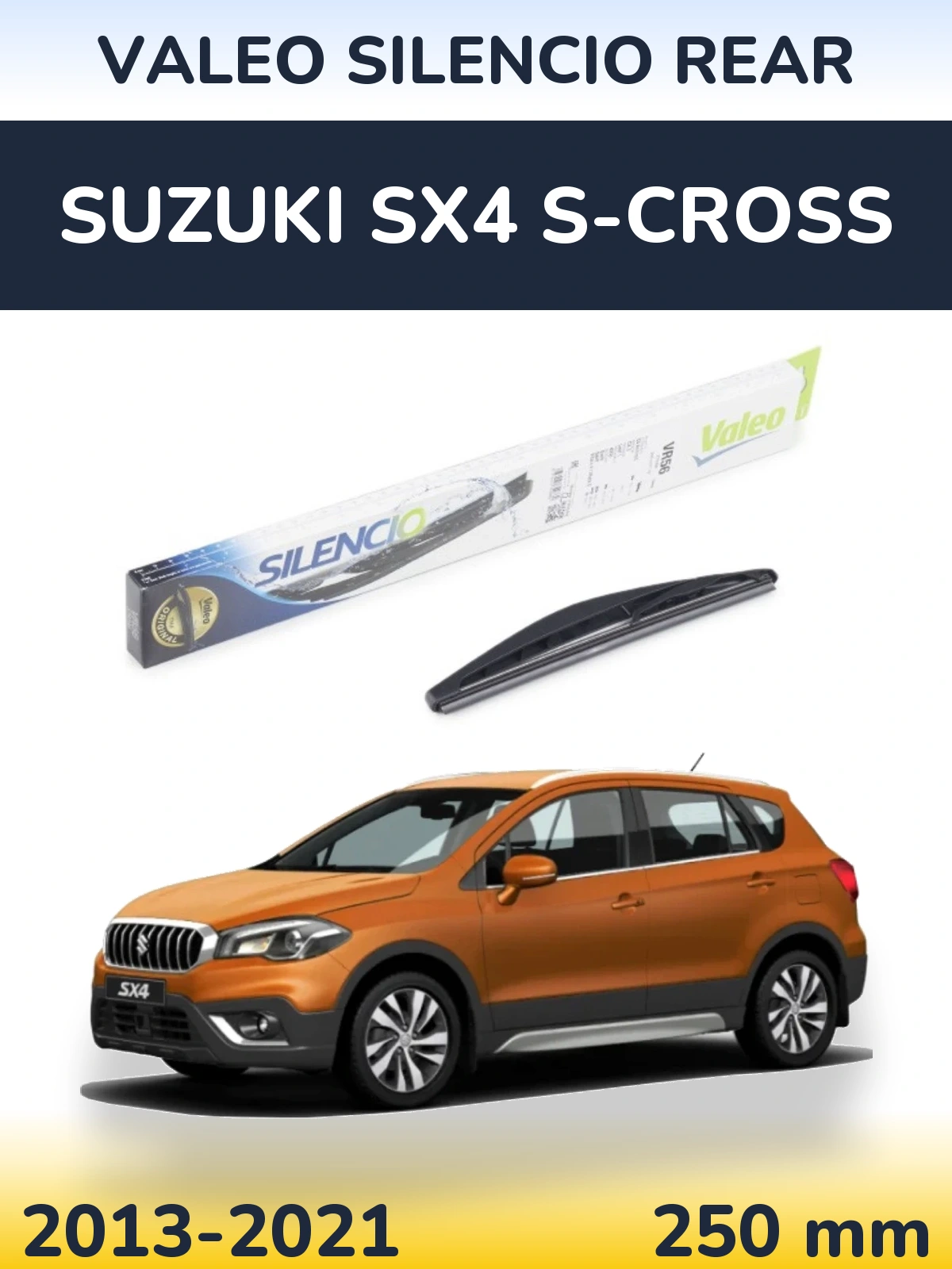Задня щітка Valeo Silencio Rear 240 мм для Suzuki SX4 S-Cross 2013-2021