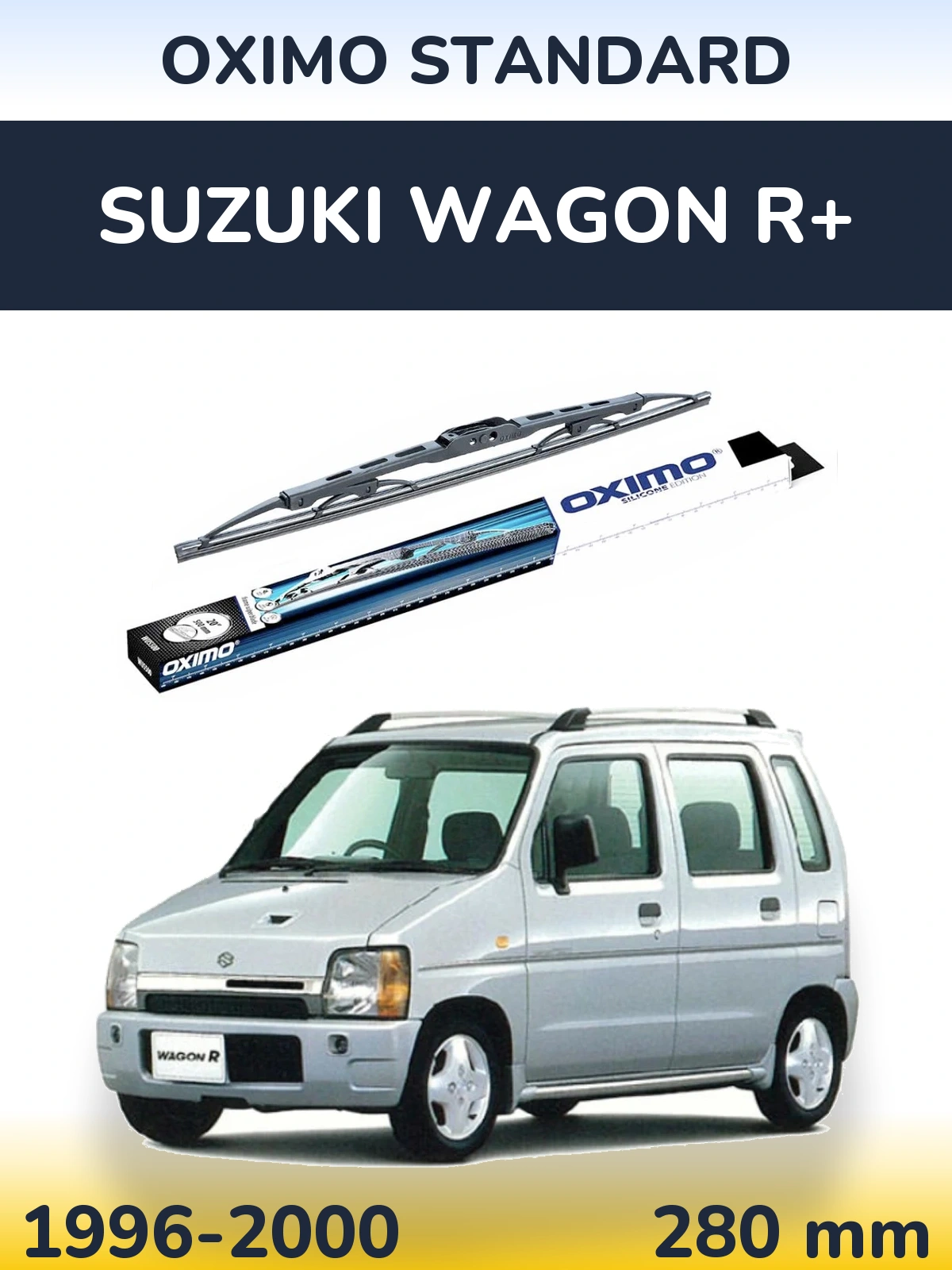 Rear wiper blade Oximo Standard 275 mm for Suzuki Wagon R+ 1996-2000