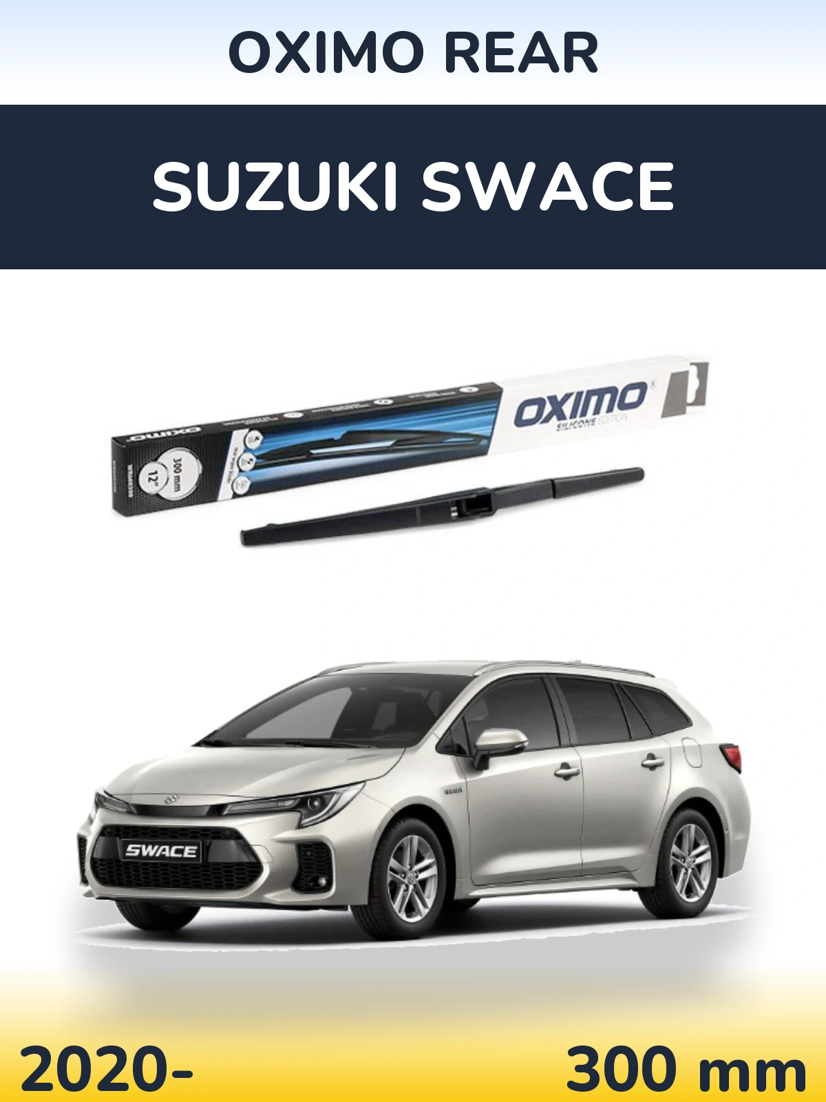 Rear wiper blade Oximo Rear 300 мм for Suzuki Swace 2020-2026