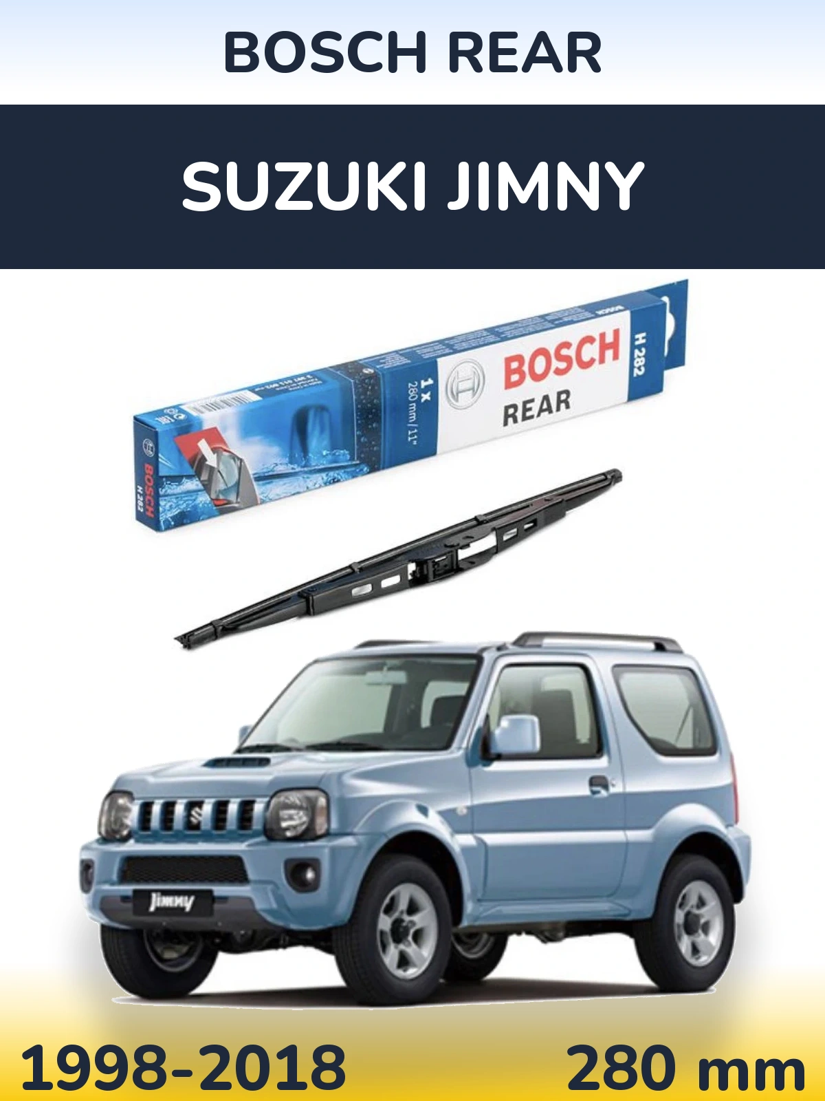 Rear wiper blade BOSCH Rear 280 мм for Suzuki Jimny 1998-2018