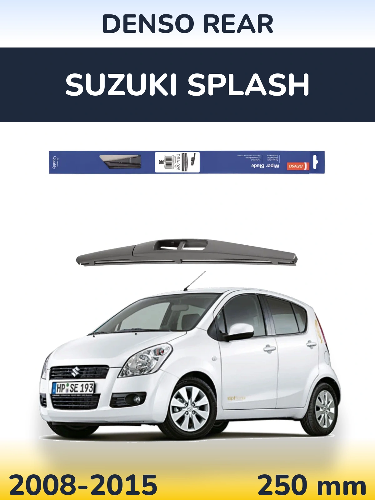Rear wiper blade Denso Rear 250 мм for Suzuki Splash 2008-2015