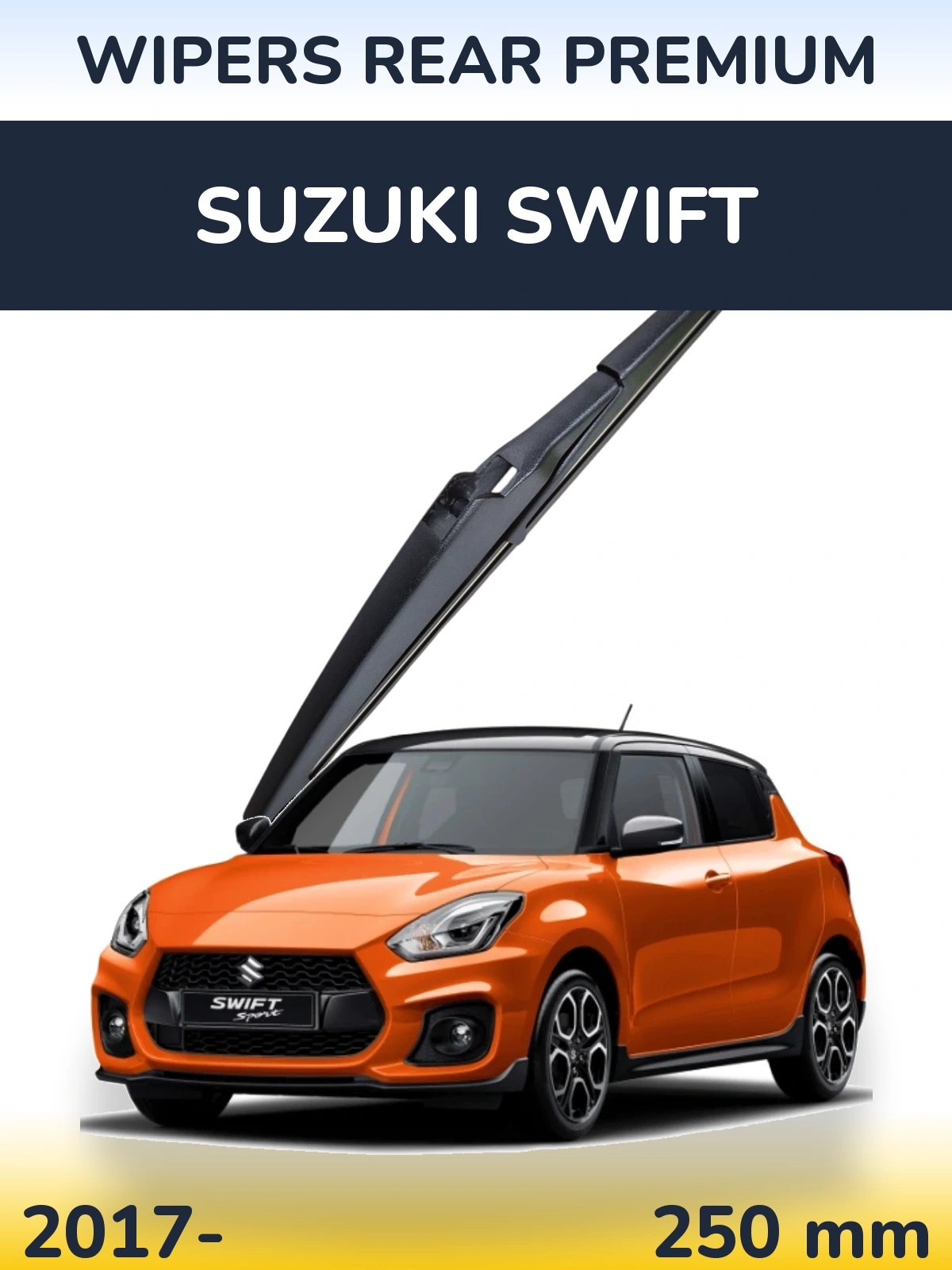 Задний дворник WIPERS REAR PREMIUM 250 мм для Suzuki Swift 2017-2026