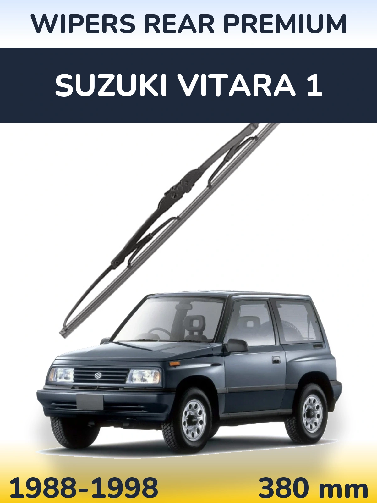 Rear wiper blade WIPERS REAR PREMIUM 380 мм for Suzuki Vitara 1 1988-1998