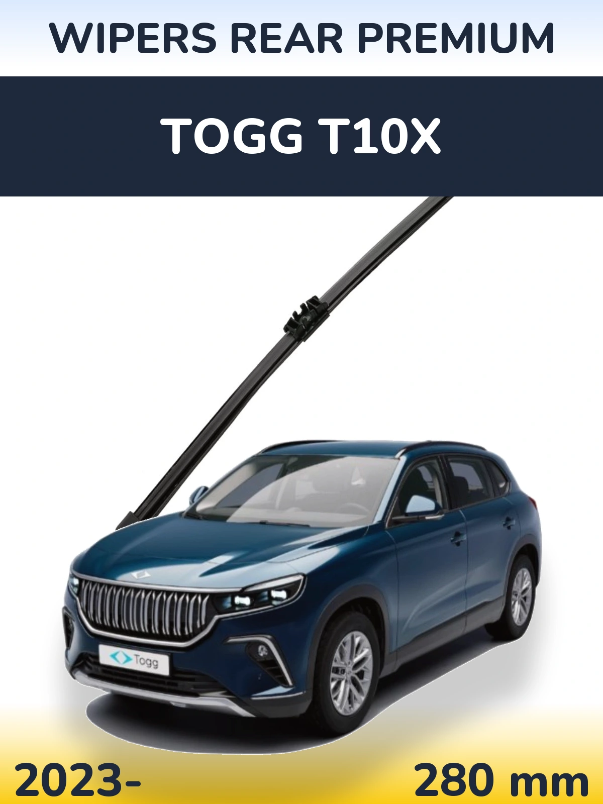 Задня щітка WIPERS REAR PREMIUM 280 мм для TOGG T10X 2023-2026