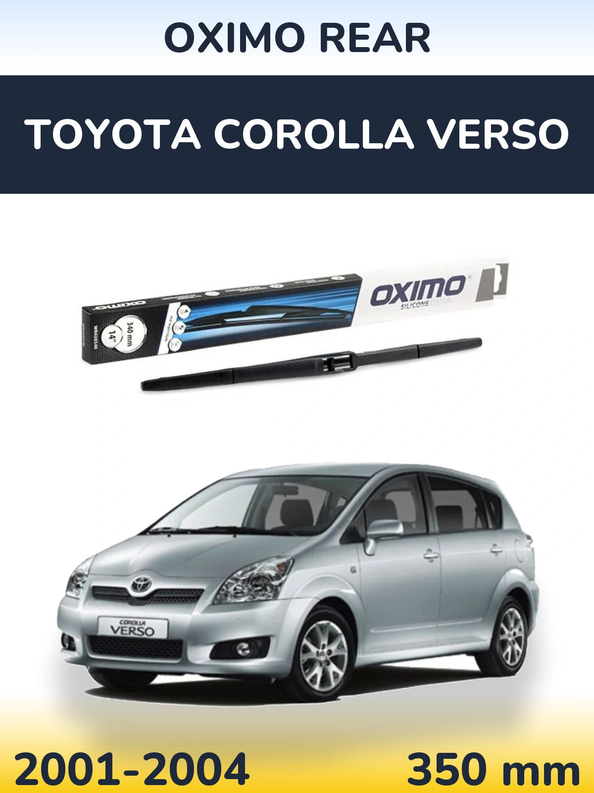 Задний дворник Oximo Rear 350 мм для Toyota Corolla Verso 2001-2004