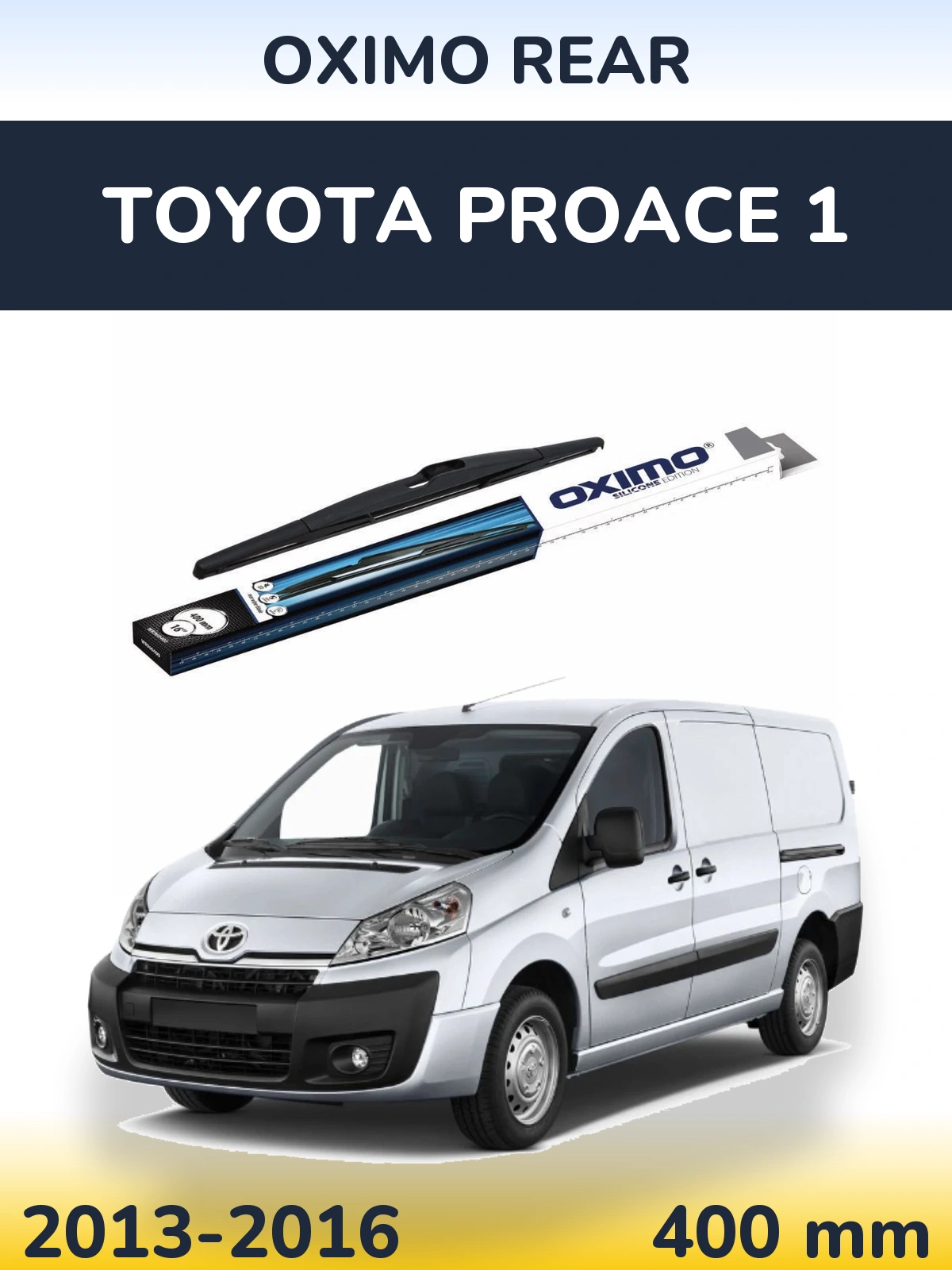 Rear wiper blade Oximo Rear 400 мм for Toyota ProAce 1 2013-2016