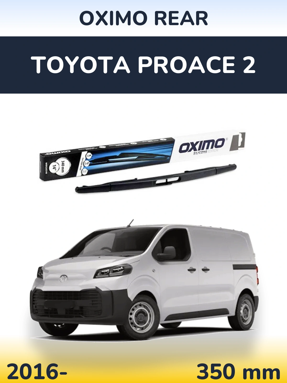 Rear wiper blade Oximo Rear 350 мм for Toyota ProAce 2 2016-2026