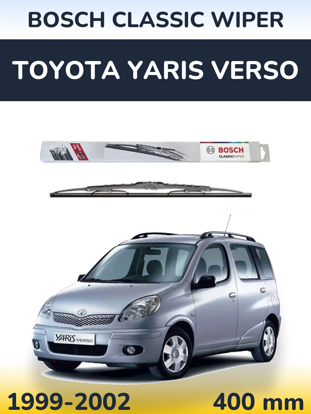 Tylna wycieraczka BOSCH Classic Wiper 400 mm do Toyota Yaris Verso 1999-2002