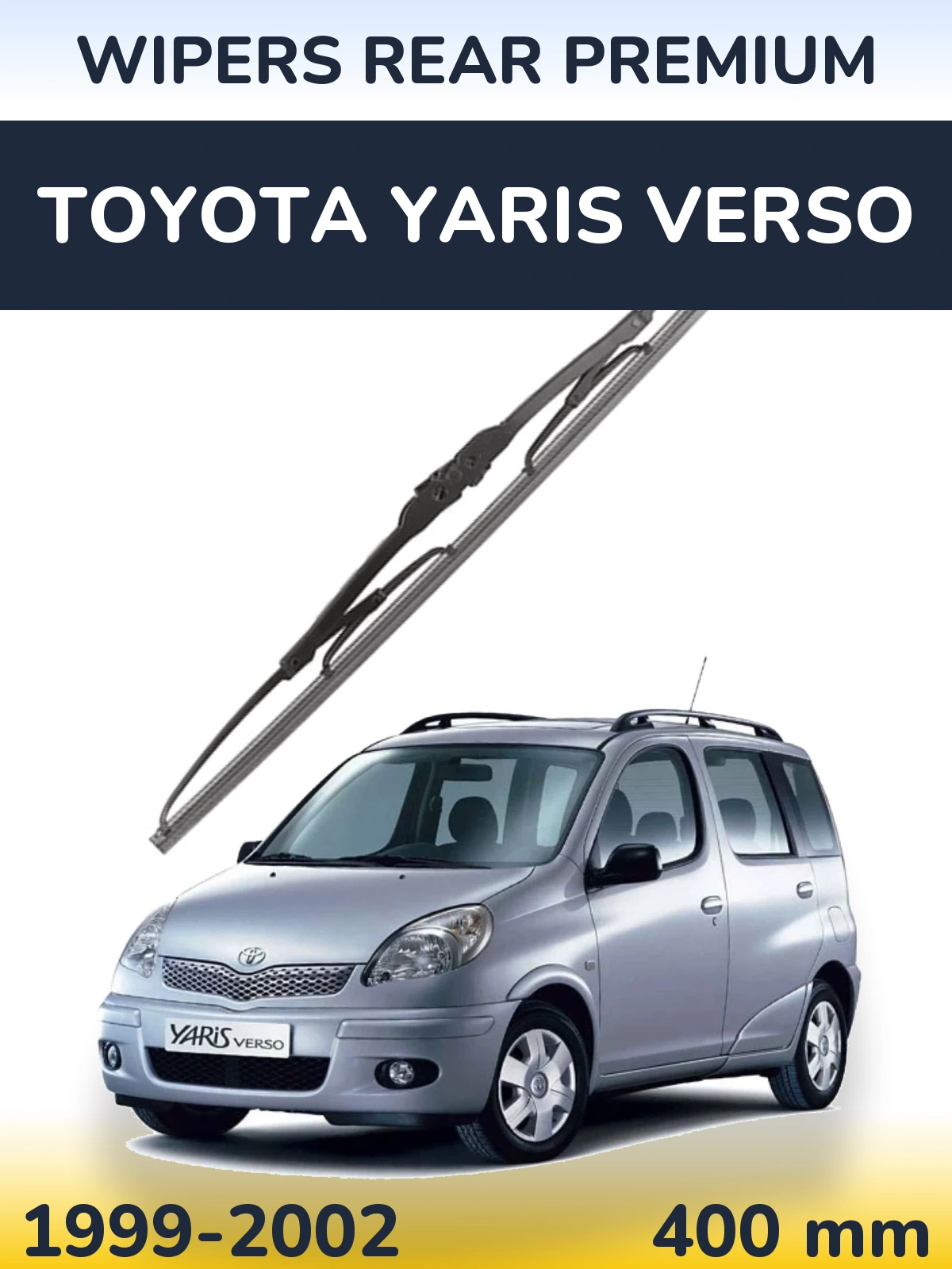 Rear wiper blade WIPERS REAR PREMIUM 400 мм for Toyota Yaris Verso 1999-2002