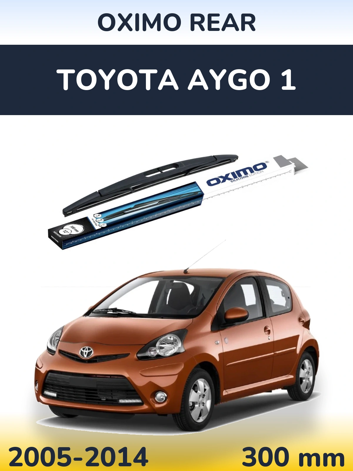 Задний дворник Oximo Rear 300 мм для Toyota Aygo 1 2005-2014