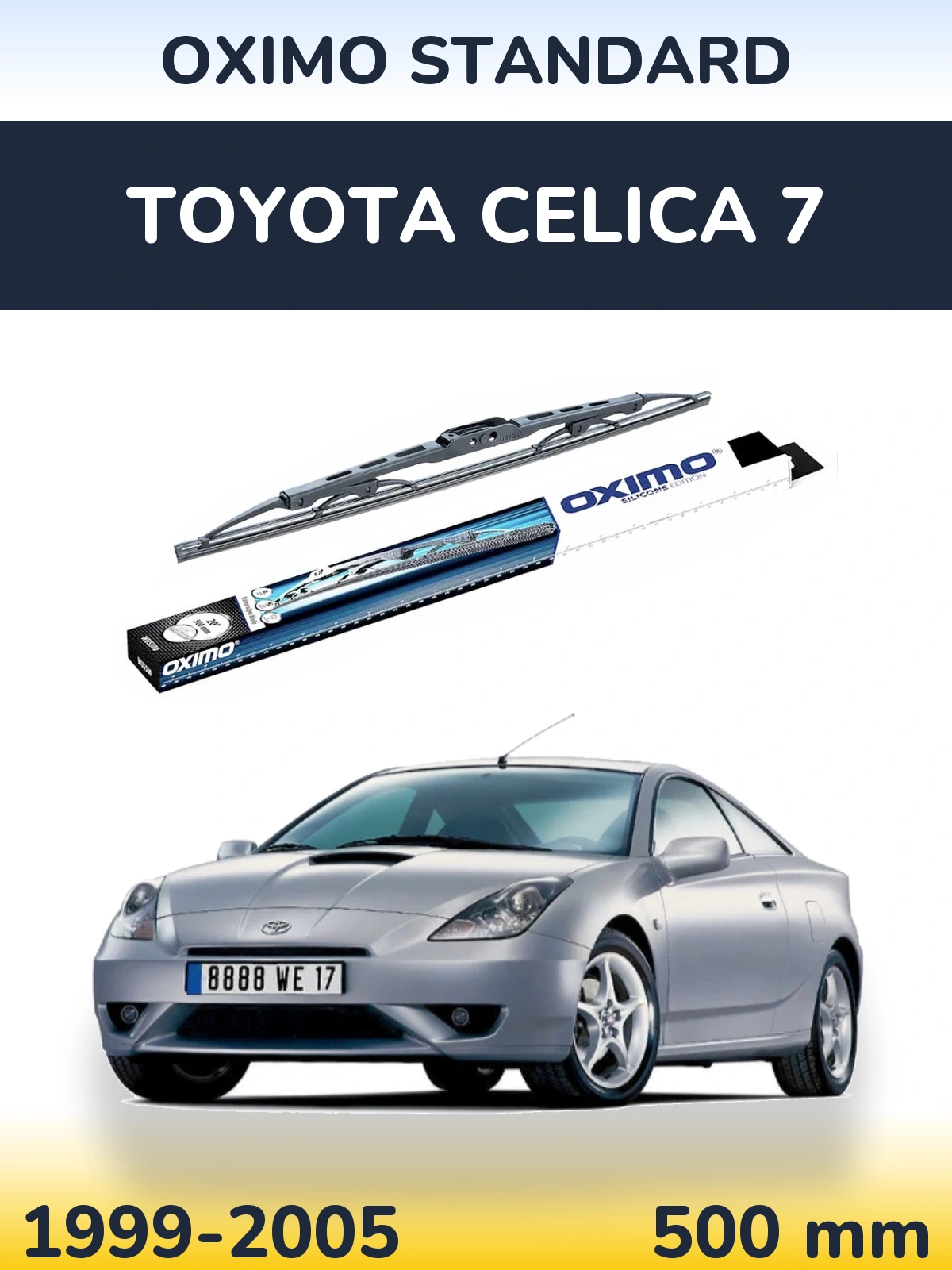 Rear wiper blade Oximo Standard 500 мм for Toyota Celica 7 1999-2005