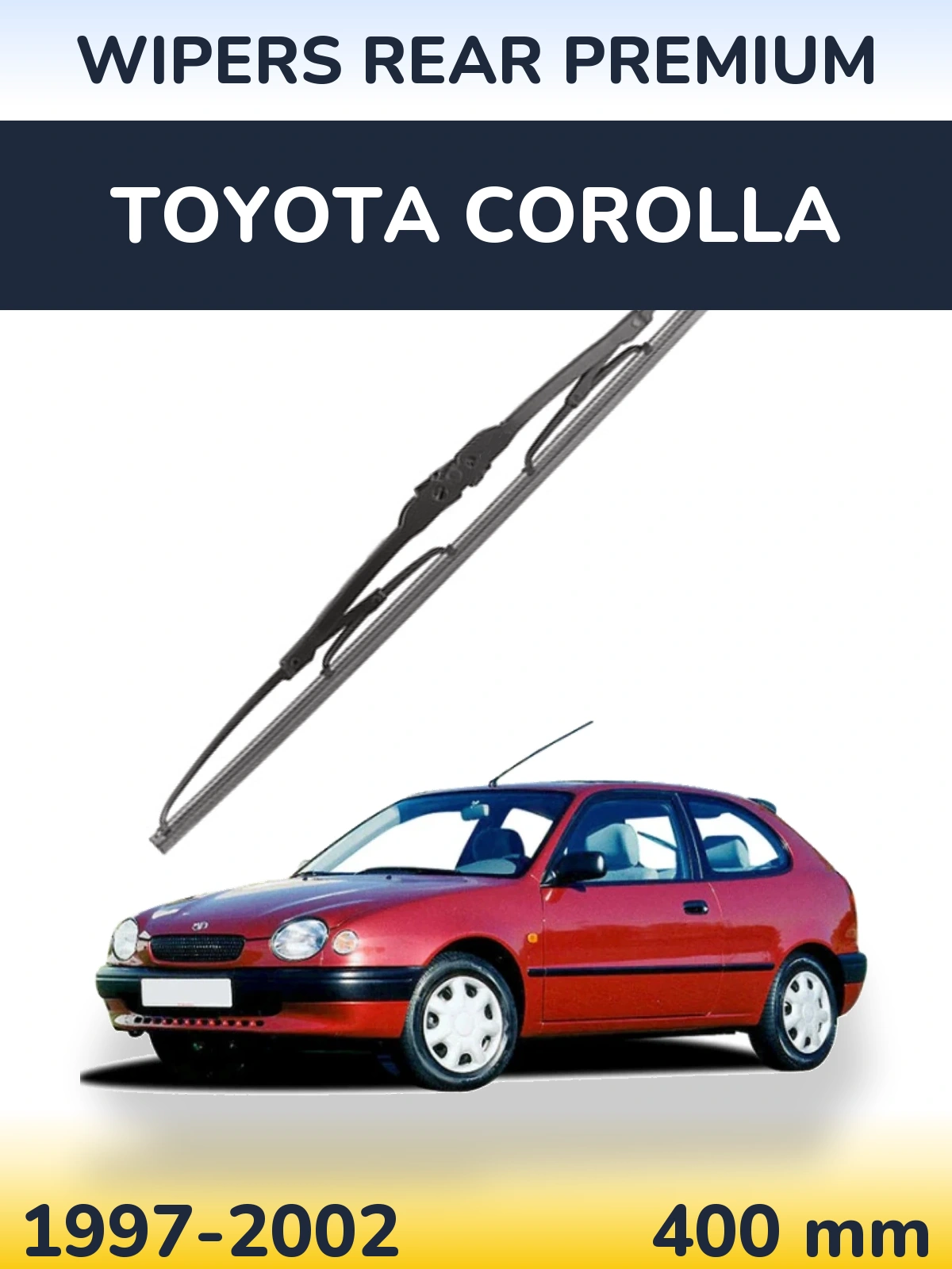 Rear wiper blade WIPERS REAR PREMIUM 400 мм for Toyota Corolla 1997-2002
