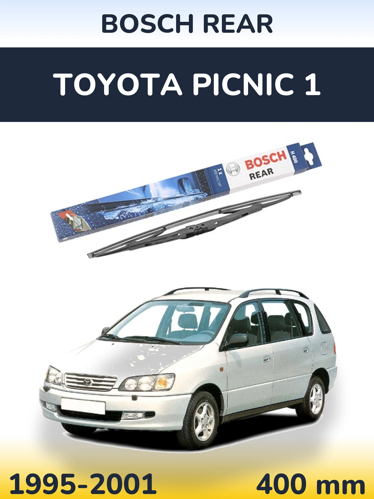 Rear wiper blade BOSCH Rear 400 мм for Toyota Picnic 1 1995-2001